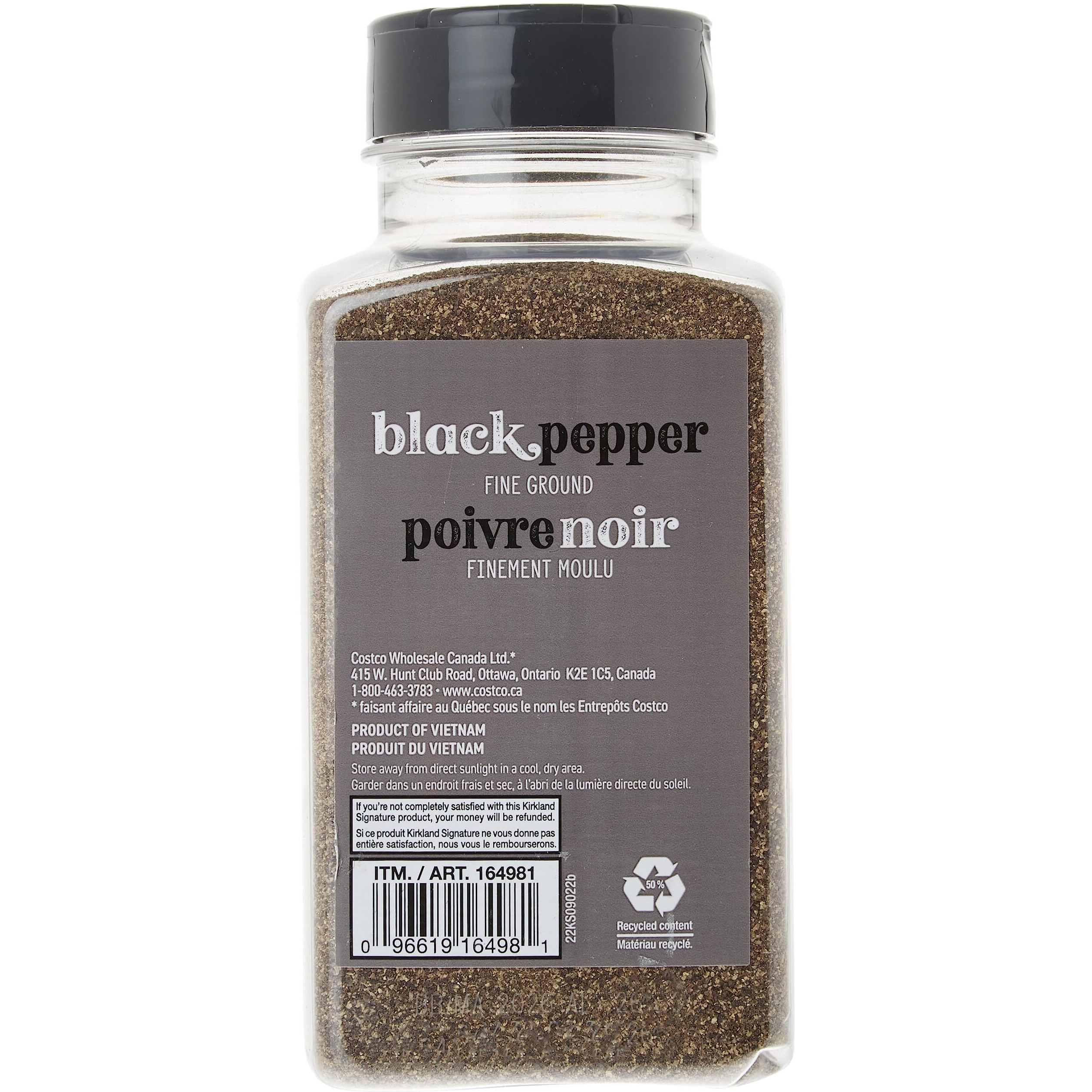 Kirkland Fine Ground Black Pepper, 348 Gram