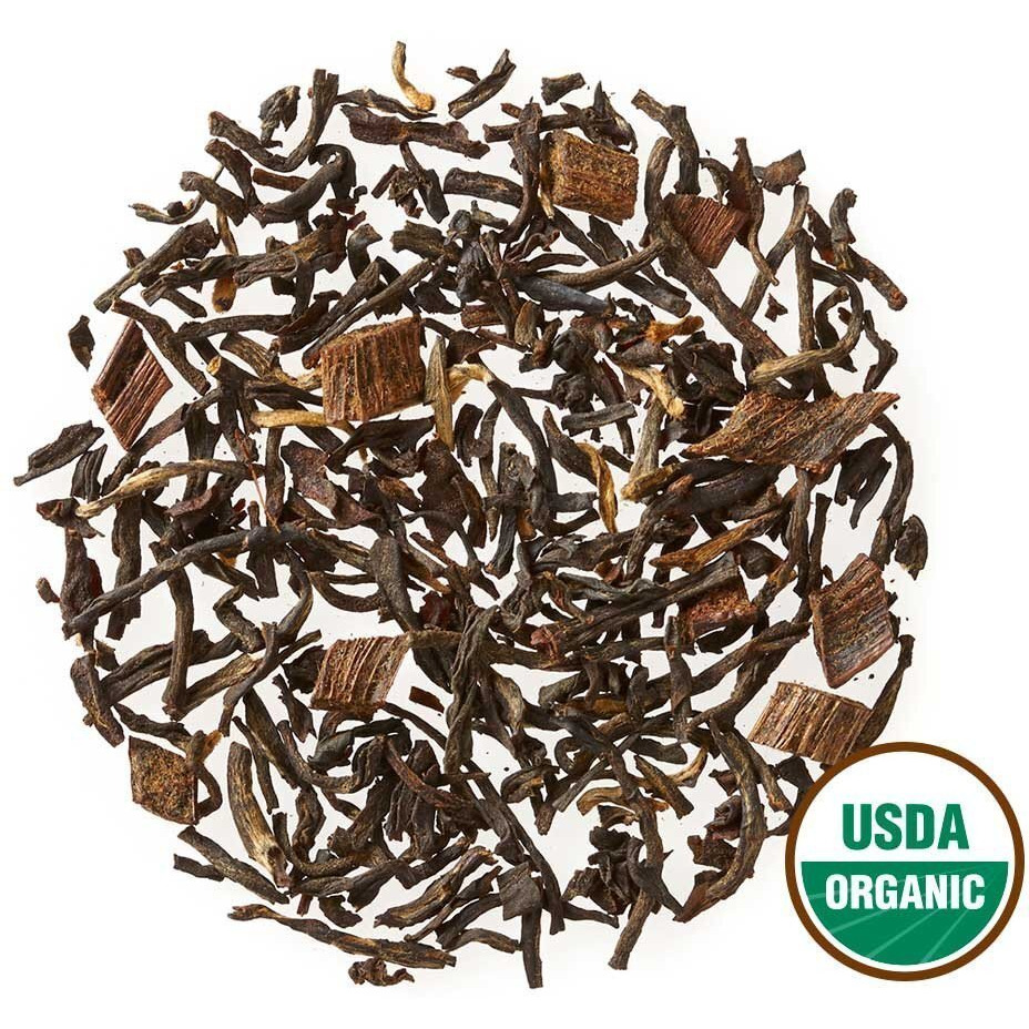 Golden Moon Tea Organic Madagascar Bourbon Vanilla Black Tea - Loose Leaf, Non-Gmo - Travel Tin (30 Servings)