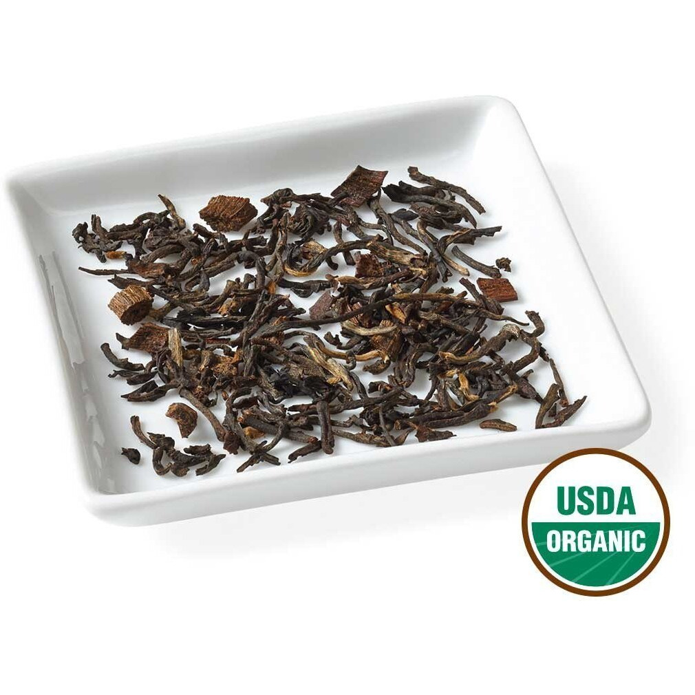 Golden Moon Tea Organic Madagascar Bourbon Vanilla Black Tea - Loose Leaf, Non-Gmo - Travel Tin (30 Servings)