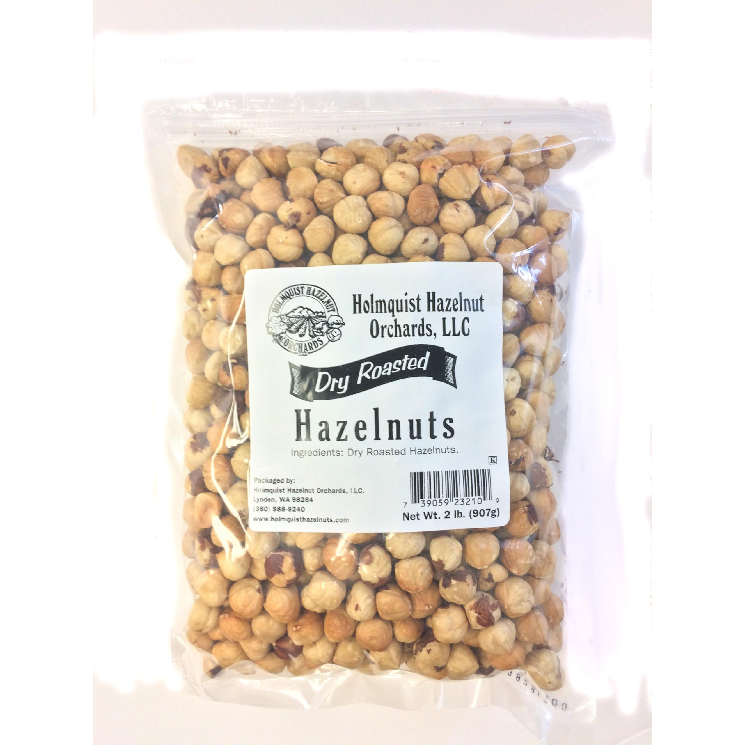 1 Lb | Holmquist Hazelnuts Dry (Air) Roasted Hazelnuts | Unsalted | Non-Gmo, Gluten Free, Kosher, Resealable, Keto-Friendly | Grown In Usa