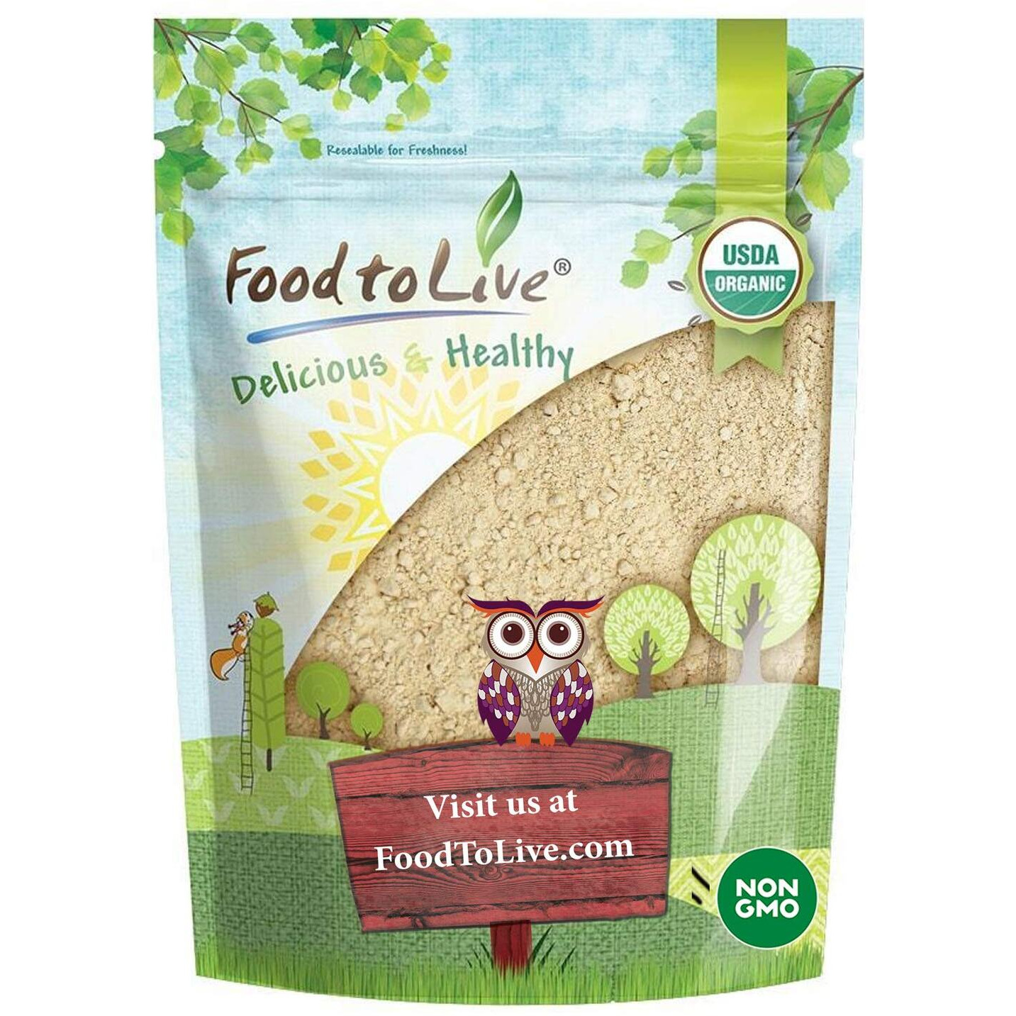 Food To Live Organic Black Maca Powder, 2 Pounds Raw Ground, Non-Gmo, Kosher, Fine Flour, Bulk