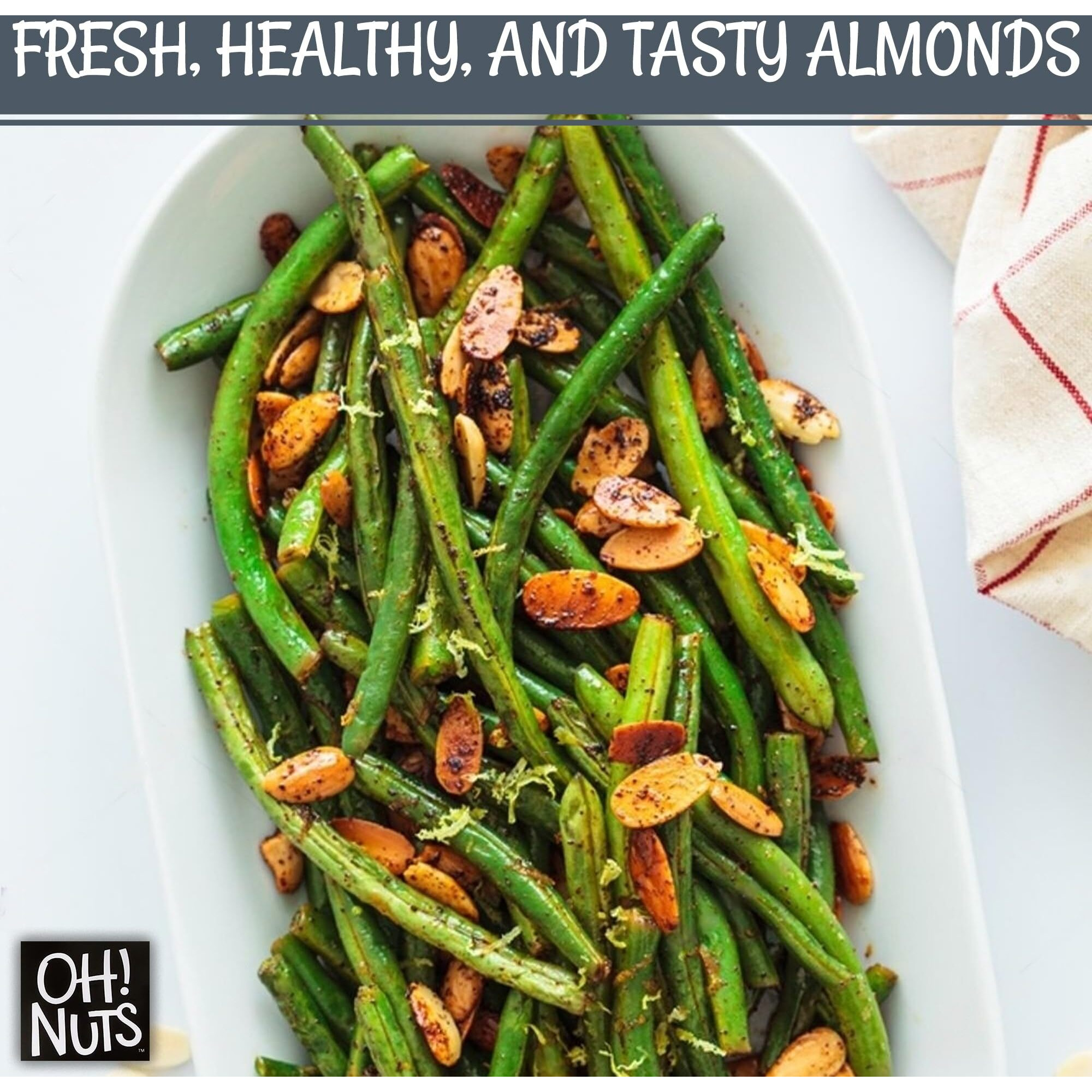 Almond Slices | Raw - 100% Natural | 1.5 Lb | Natural Sliced Almonds | Packed In New York Zip-Seal Bag For Exceptional Freshness By Oh Nuts