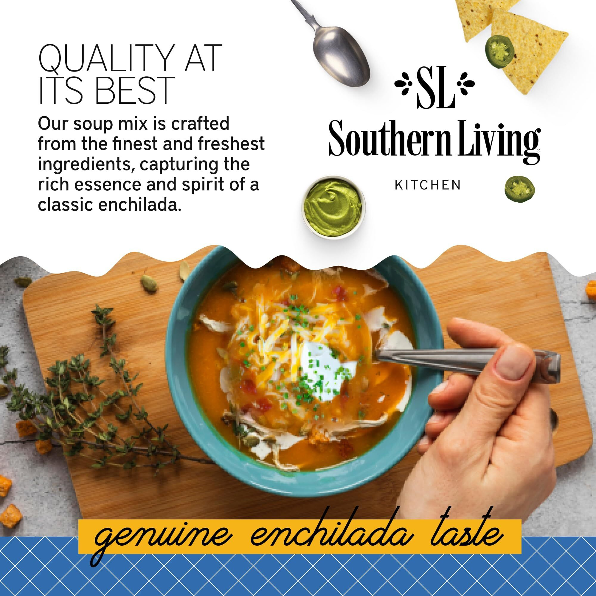 Southern Living Chicken Enchilada Soup Mix, Fresh Ingredients, Soup Mix, Family Dinner, Chicken Enchilada Casserole, Chicken Enchilada Soup, Gourmet Meal, 2 Seasoning Packets