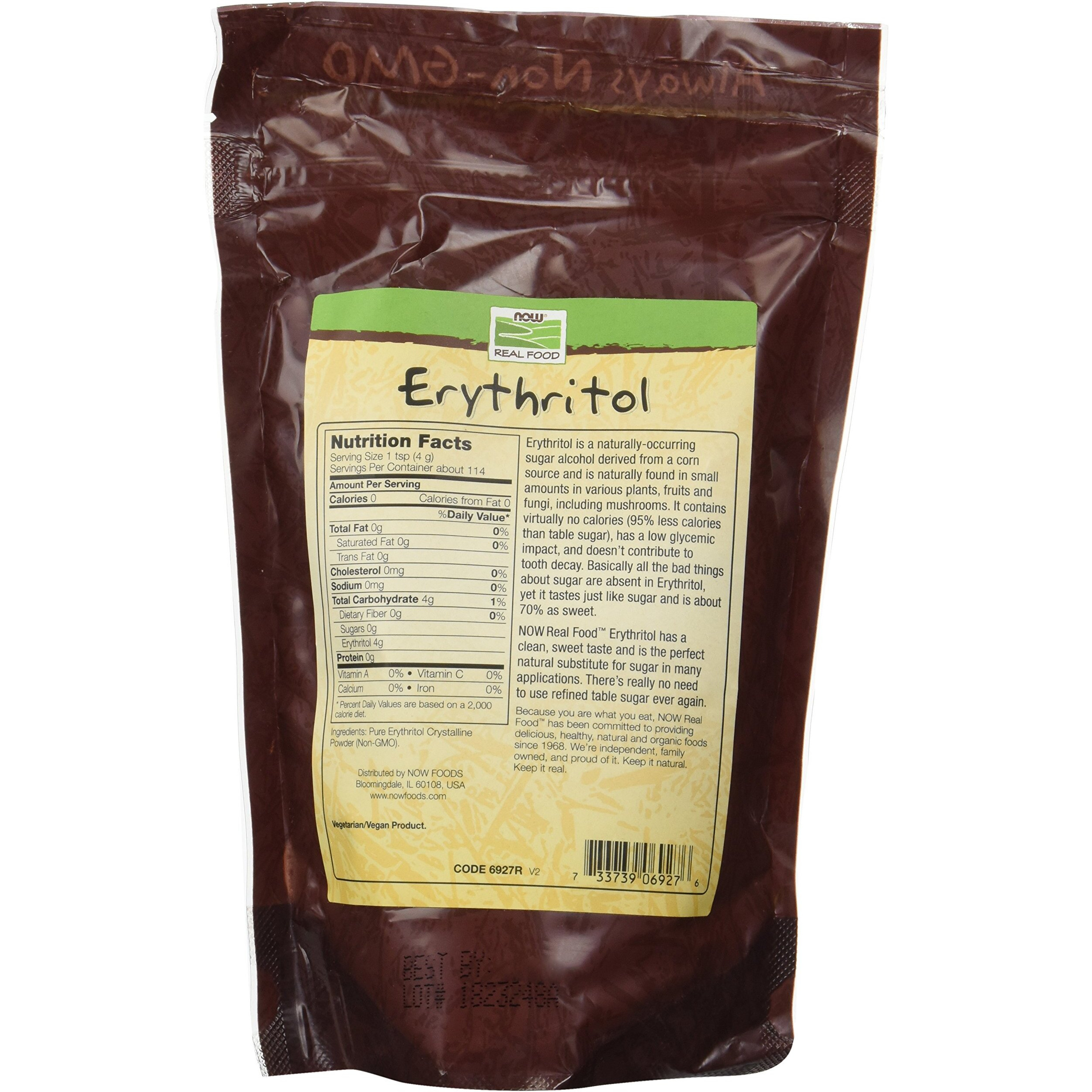 Now Foods Erythritol Natural Sweetener, 16 Ounce (Pack Of 2)