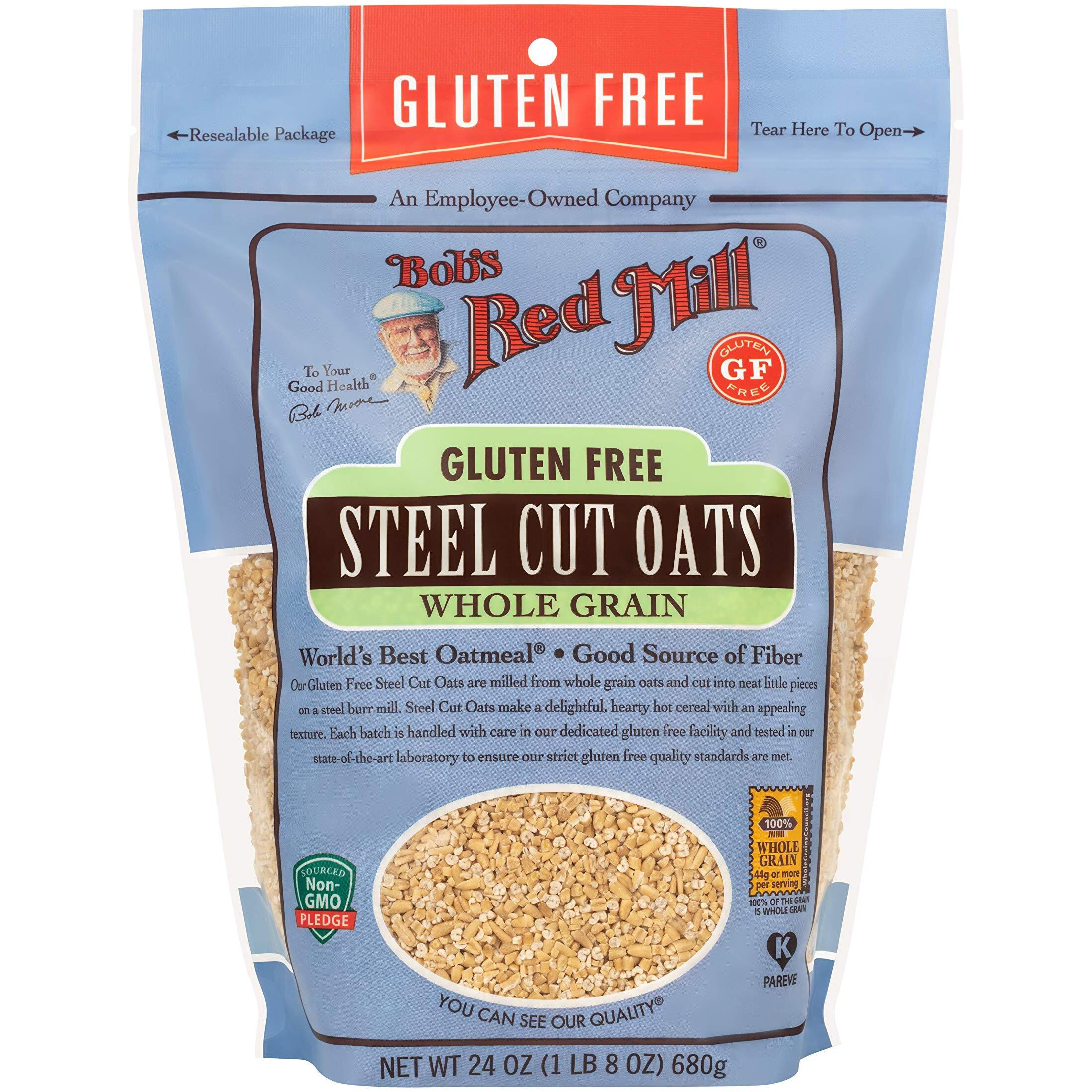 Bob's Red Mill Gluten Free Steel Cut Oats, 24-Ounce