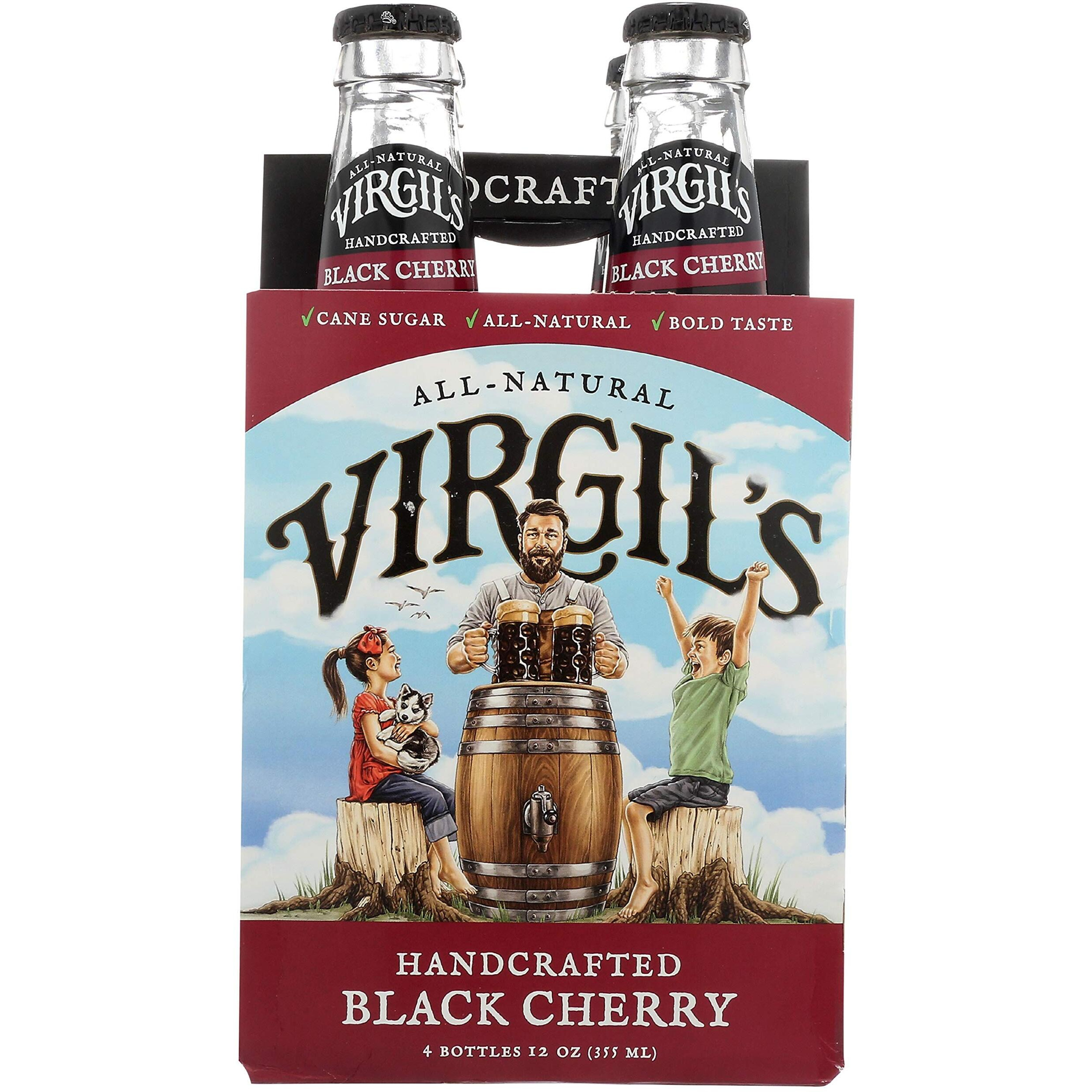 Virgil's Cream Soda, Black Cherry, 12 Ounce
