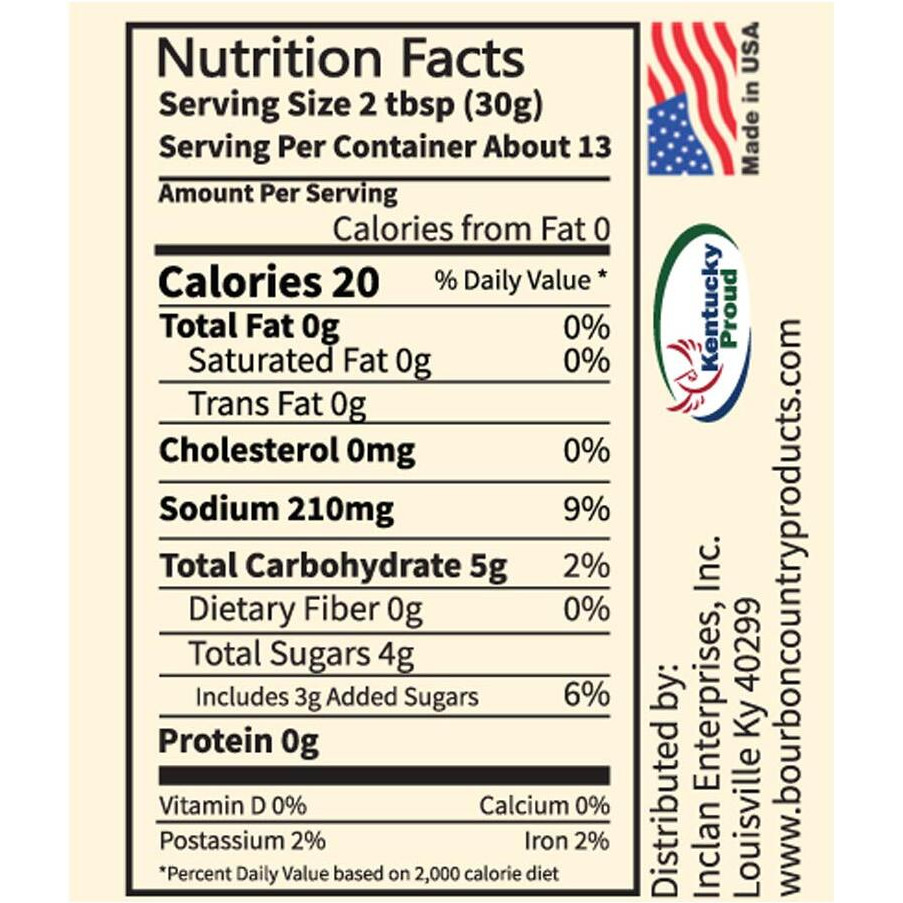 Bourbon Country Gourmet Sauce | Marinade, Stir, Fry & Cook | Nappe Consistency | Fish & Steak Sauce | 14.3 Oz.