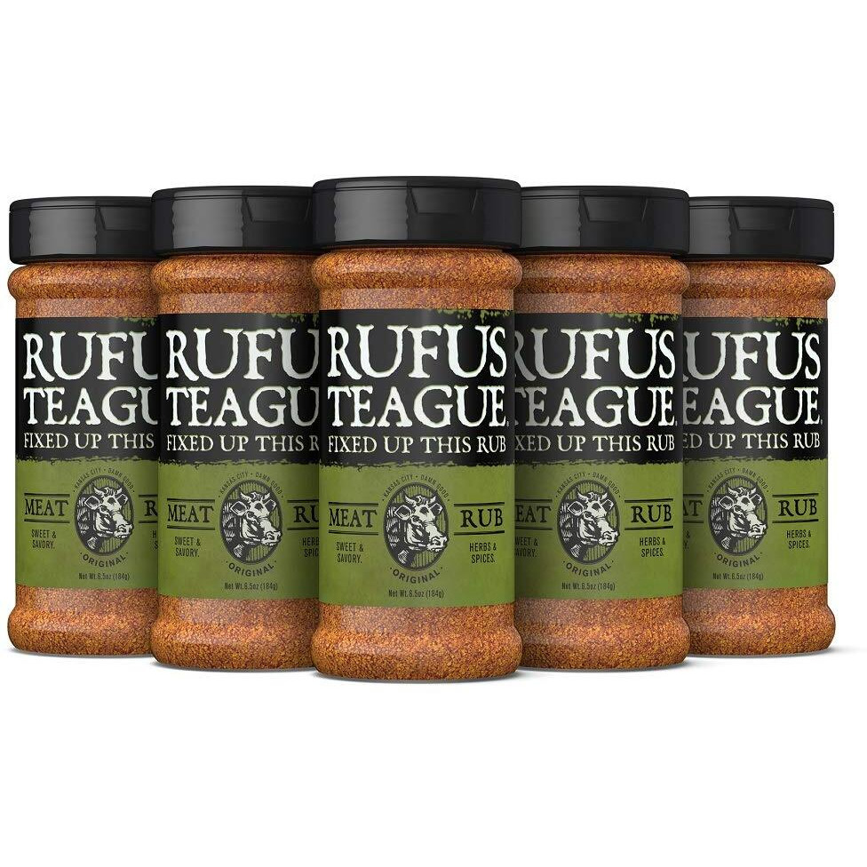 Rufus Teague - Meat Rub - Premium Bbq Rub - 6.5Oz Bottles - 6 Pack