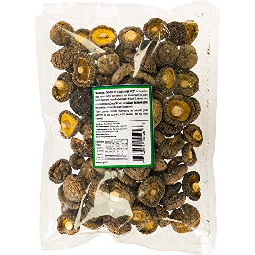 Mushroom House (Musi1) Dried Shiitake Premium Mushrooms, 8 Oz