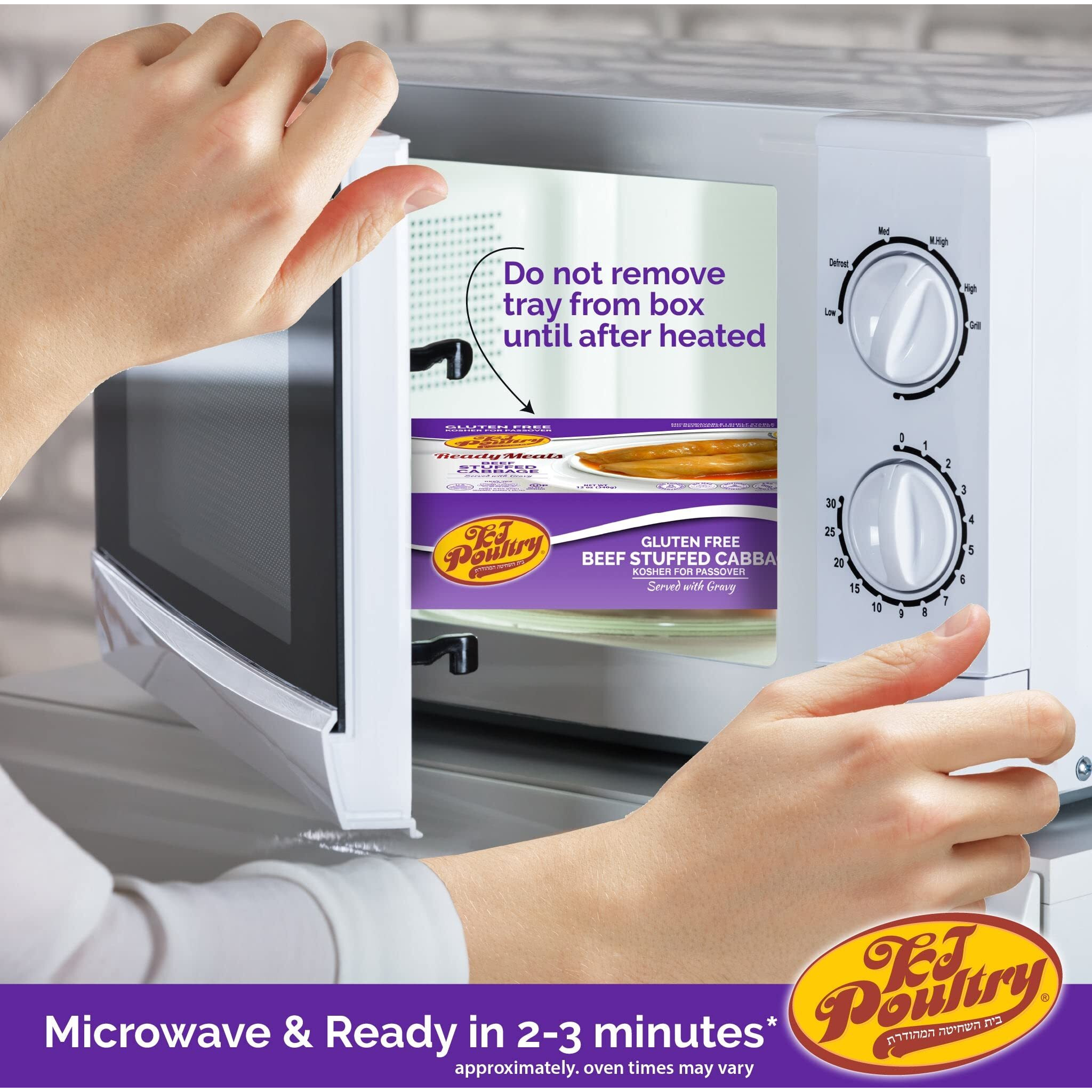 Kosher For Passover Gluten Free Meals, Beef Stuffed Cabbage Rolls In Gravy (2 Pack) Mre Meat Ready To Eat, Prepared Entree Fully Cooked, Shelf Stable Food Microwave Dinner - Traveler Backpacker