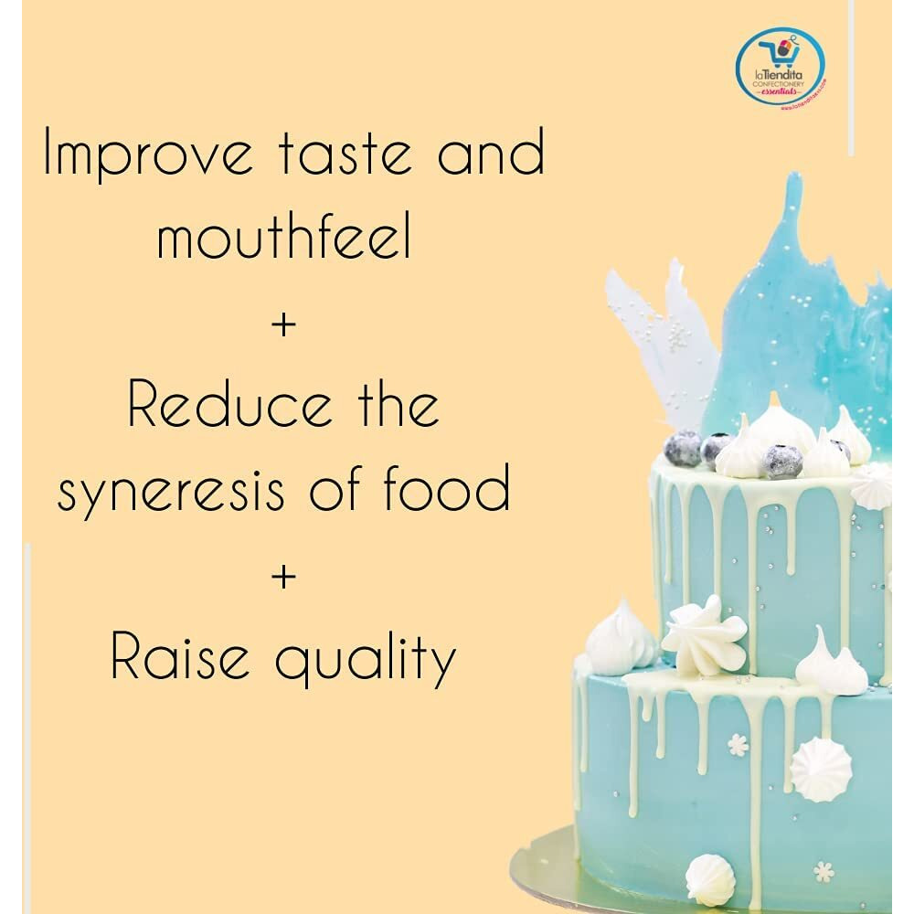 Cmc Powder (4 Oz) - Carboxymethylcellulose - High Viscosity Premium Thickener, Stabilizer And Water Retention Agent La Tiendita Essentials