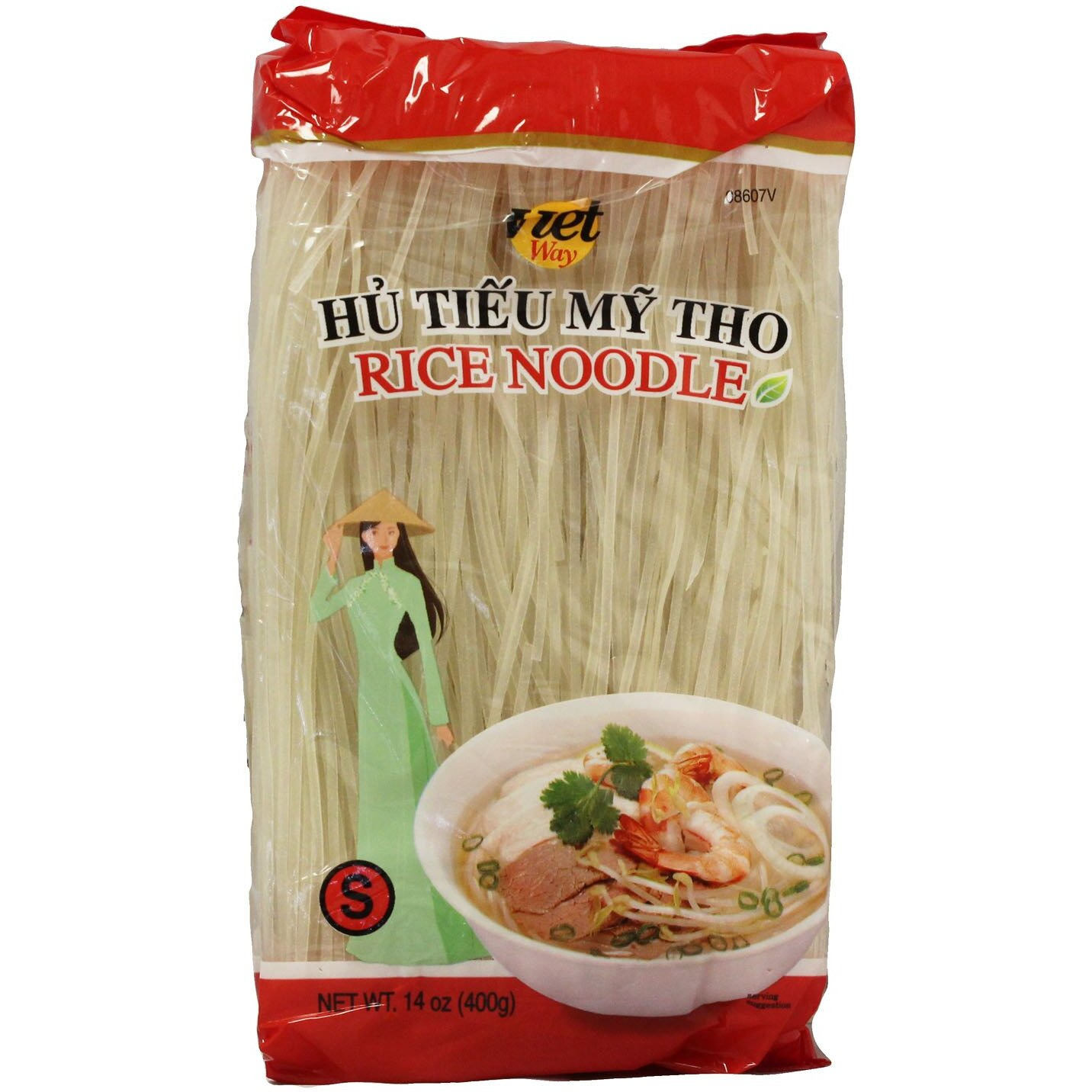 Viet Way Rice Noodle Sticks For Pho, 14Oz (3 Packs) (S)