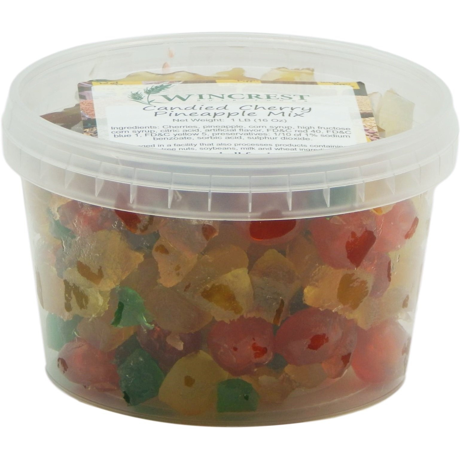 Candied Fruit - 1 Lb Tub (Cherry Pineapple)