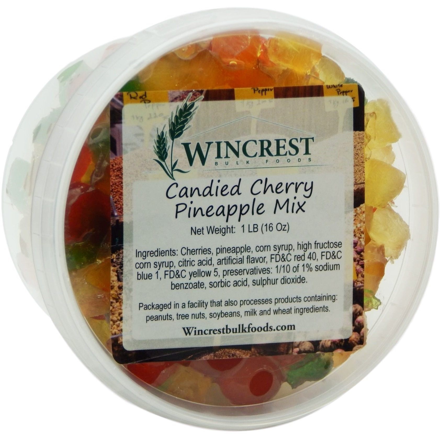 Candied Fruit - 1 Lb Tub (Cherry Pineapple)