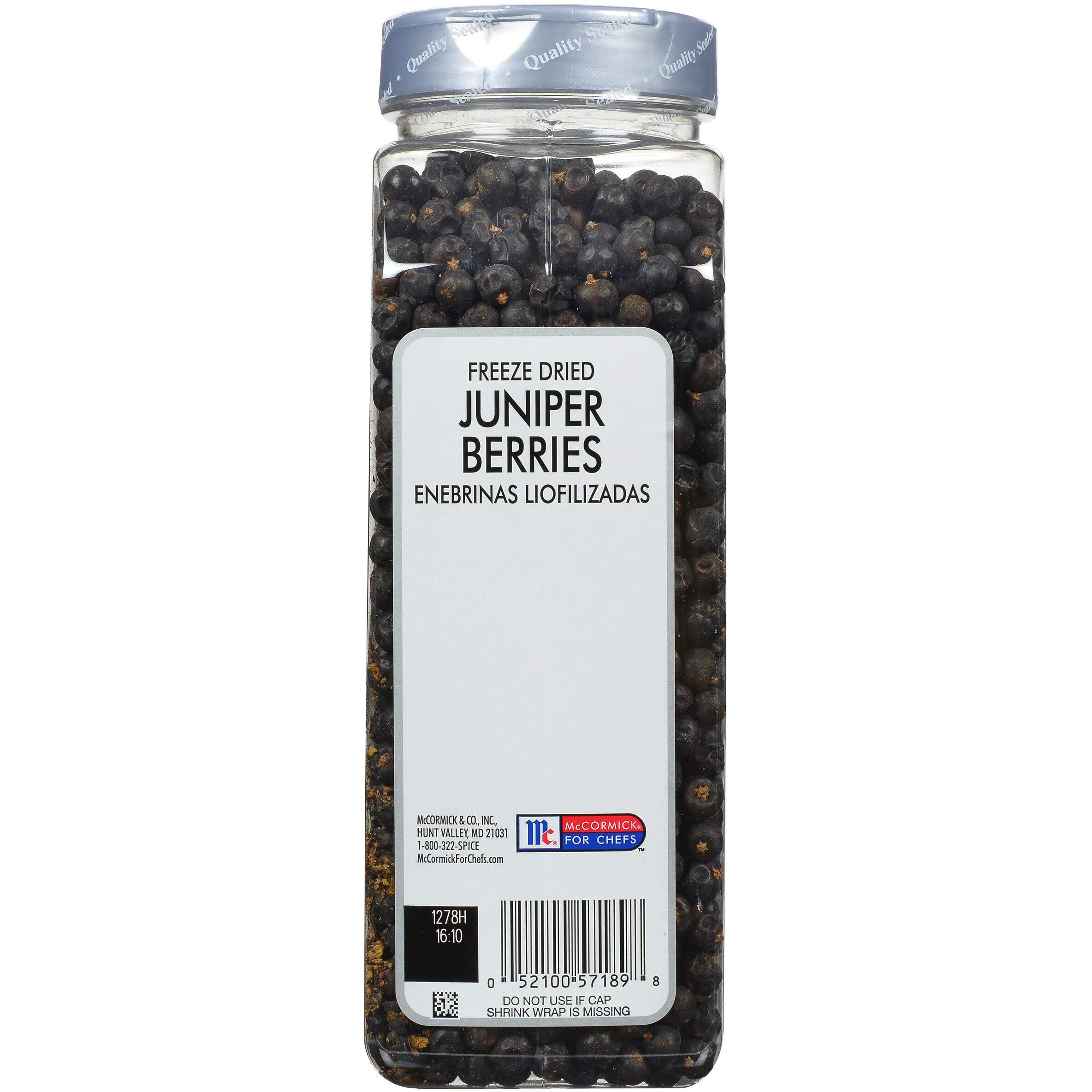 Mccormick Culinary Freeze Dried Juniper Berries, 11 Oz - One 11 Ounce Container Of Dried Juniper Berries For Cooking And Baking, Perfect In Soups, Cocktails, Cakes, Teas And More
