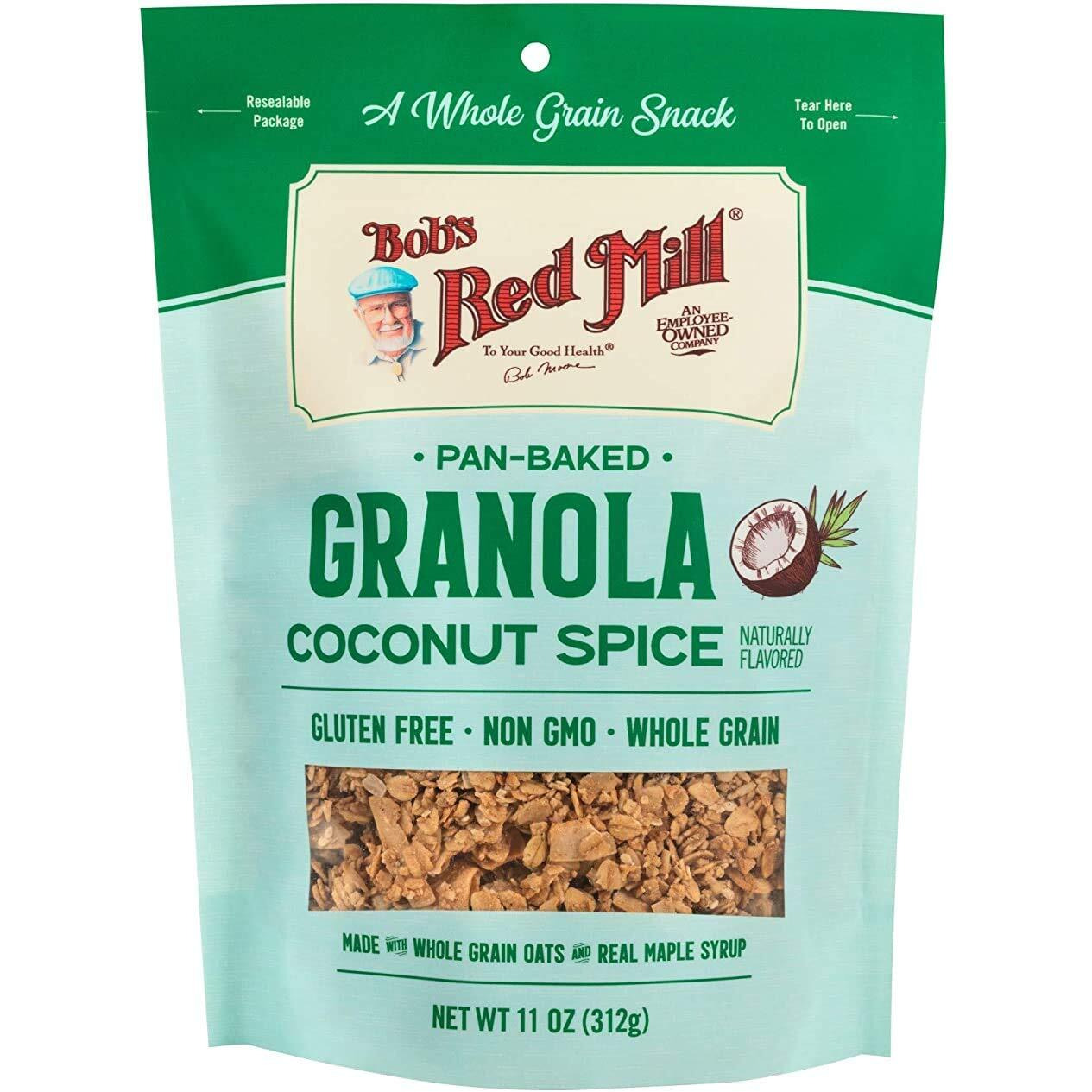 Bob's Red Mill Pan-Baked Granola Coconut Spice, 11 Ounce (Pack Of 2)