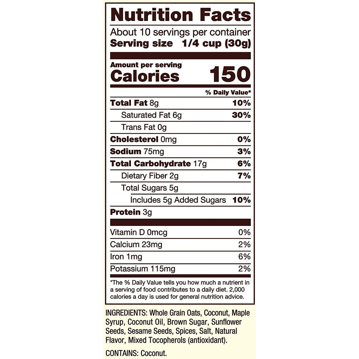 Bob's Red Mill Pan-Baked Granola Coconut Spice, 11 Ounce (Pack Of 2)