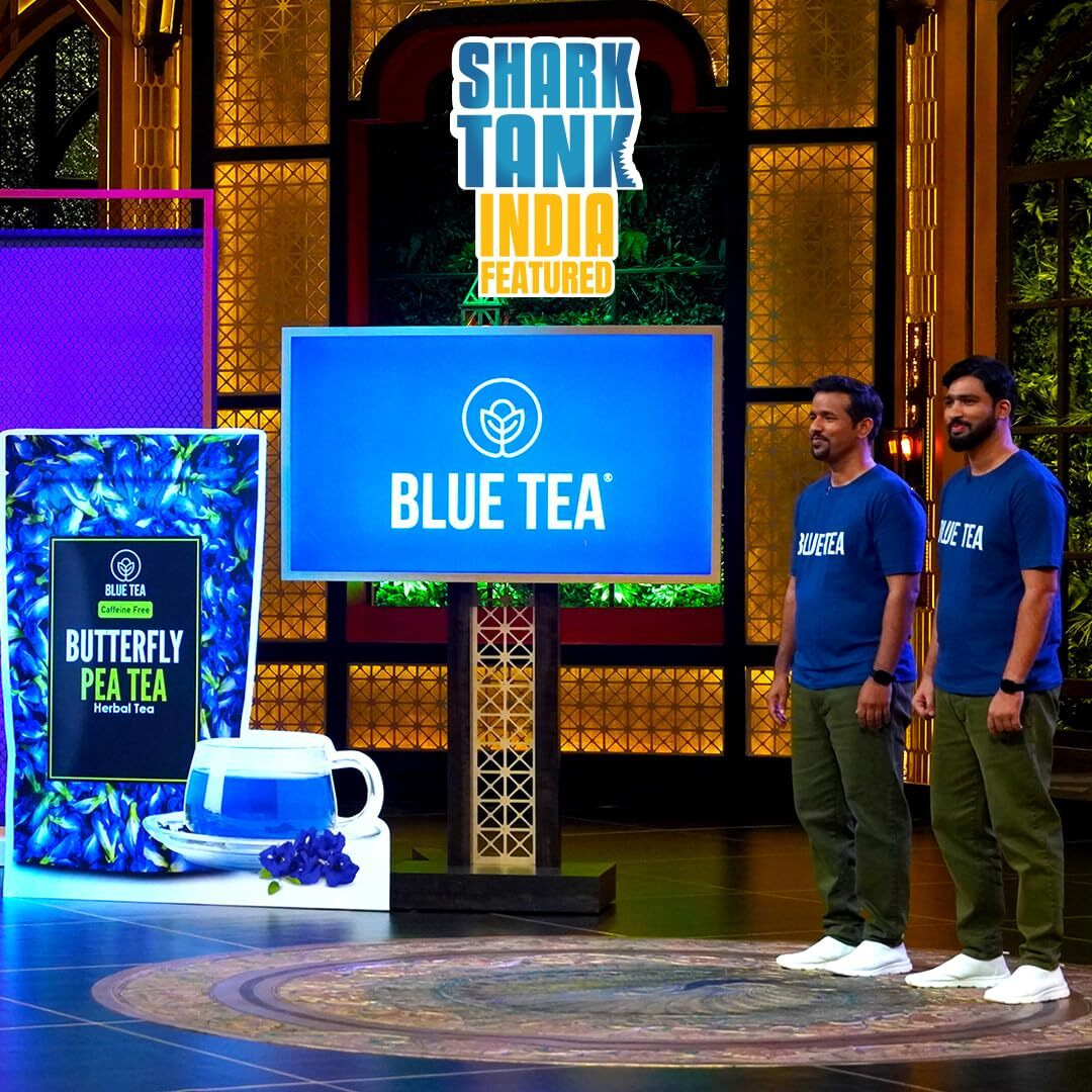 Blue Tea - Butterfly Pea Flower - 30 Count - Plant Based Tea Bag | Prime Saving Day | Detoxfying Blend | Flower Based - Herbal Tea - Caffeine Free - Chemical Free - Vegan | Reusable Tin Pack