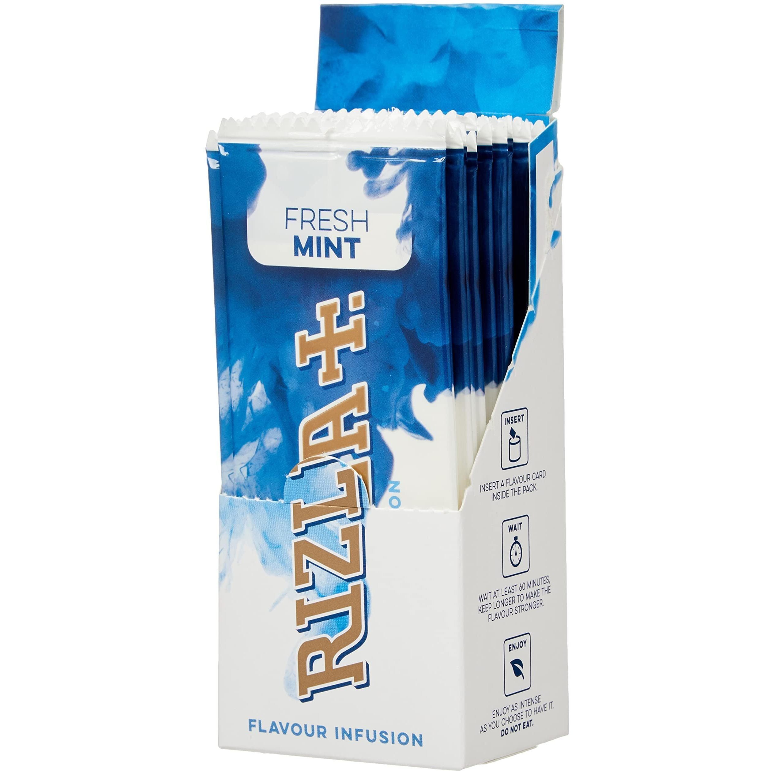 Rizla Fresh Mint Flavour Cards Infusions - 25 Packs/Cards