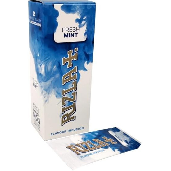Rizla Fresh Mint Flavour Cards Infusions - 25 Packs/Cards