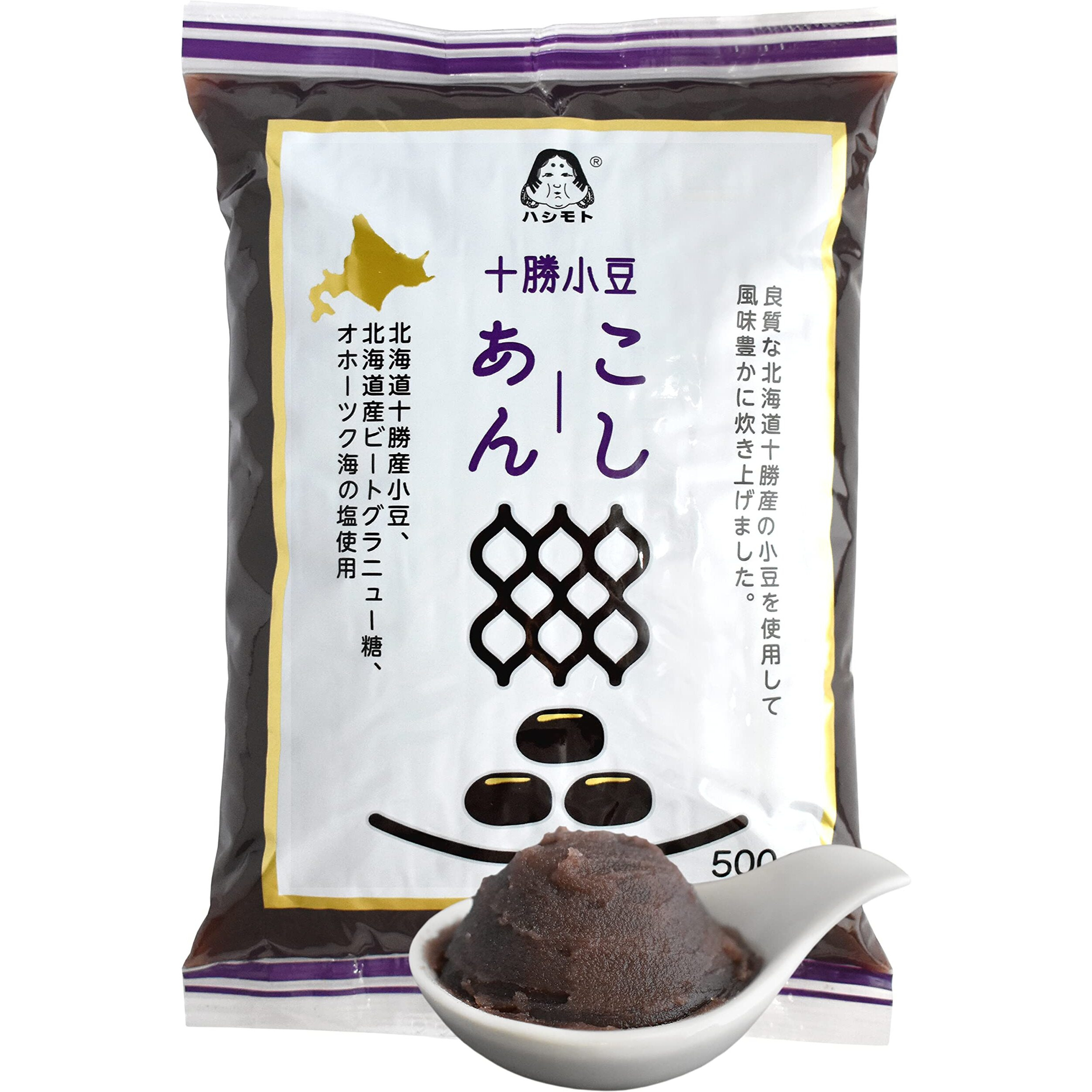 Red Bean Paste, Adzuki Beans, Japanese Mochi Rice Cake Anko, Strained Koshian -Vegan & Gluten-Free 17.6Oz(500G)Chaganju
