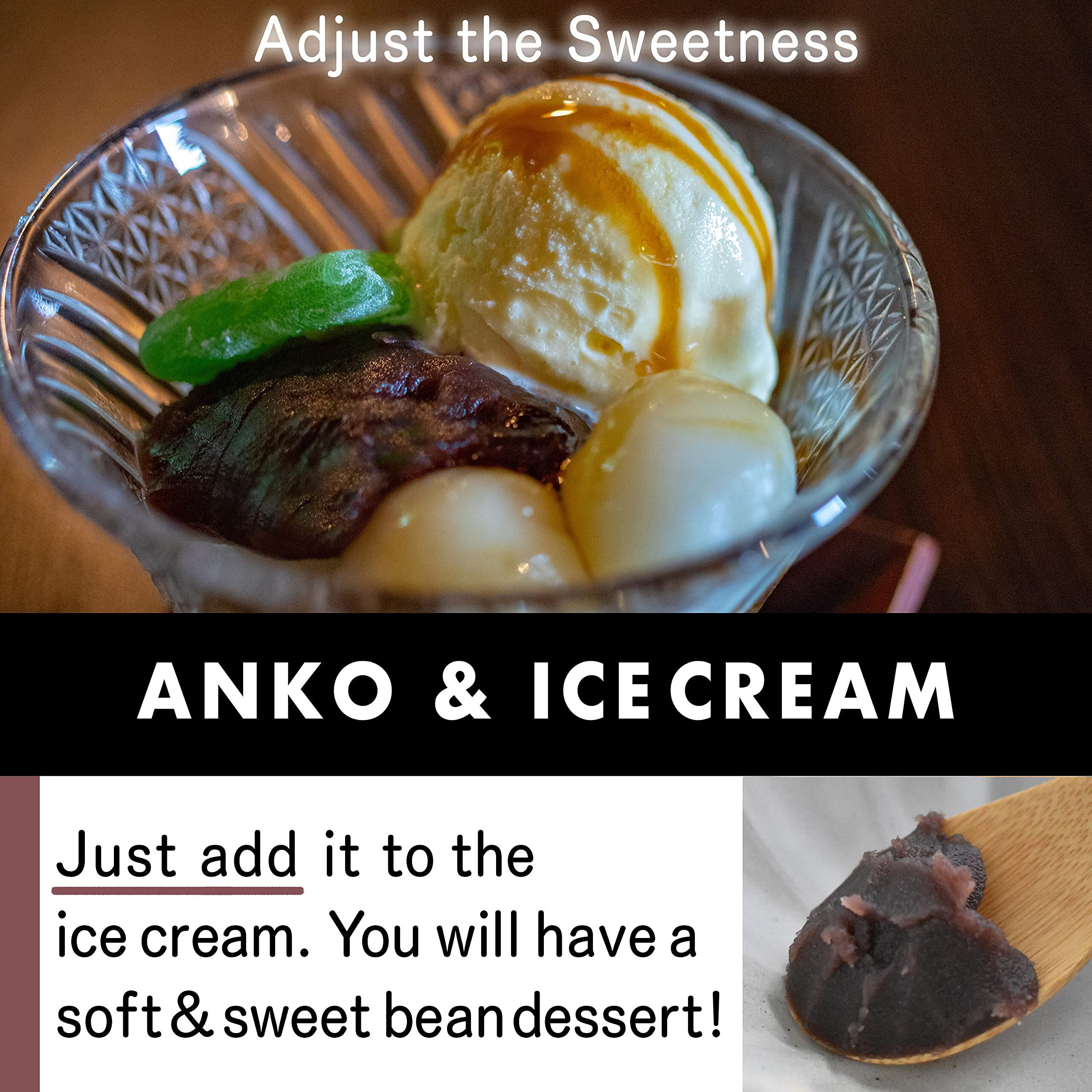 Red Bean Paste, Adzuki Beans, Japanese Mochi Rice Cake Anko, Strained Koshian -Vegan & Gluten-Free 17.6Oz(500G)Chaganju