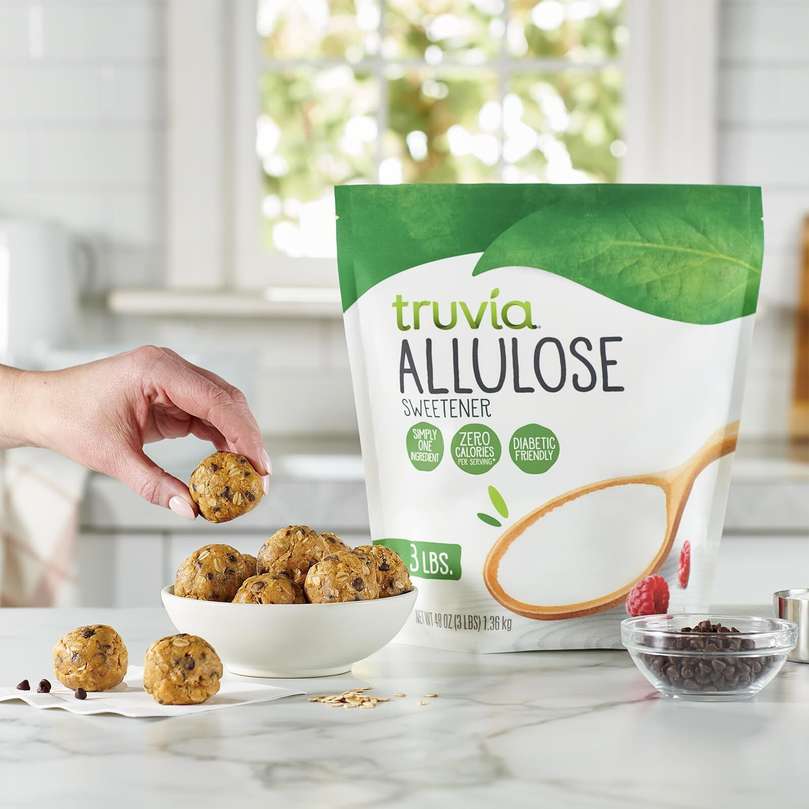 Truvia Allulose Calorie-Free Sweetener Bag, Sugar Substitute With Zero Calories, Great For Coffee And Tea (3Lbs)