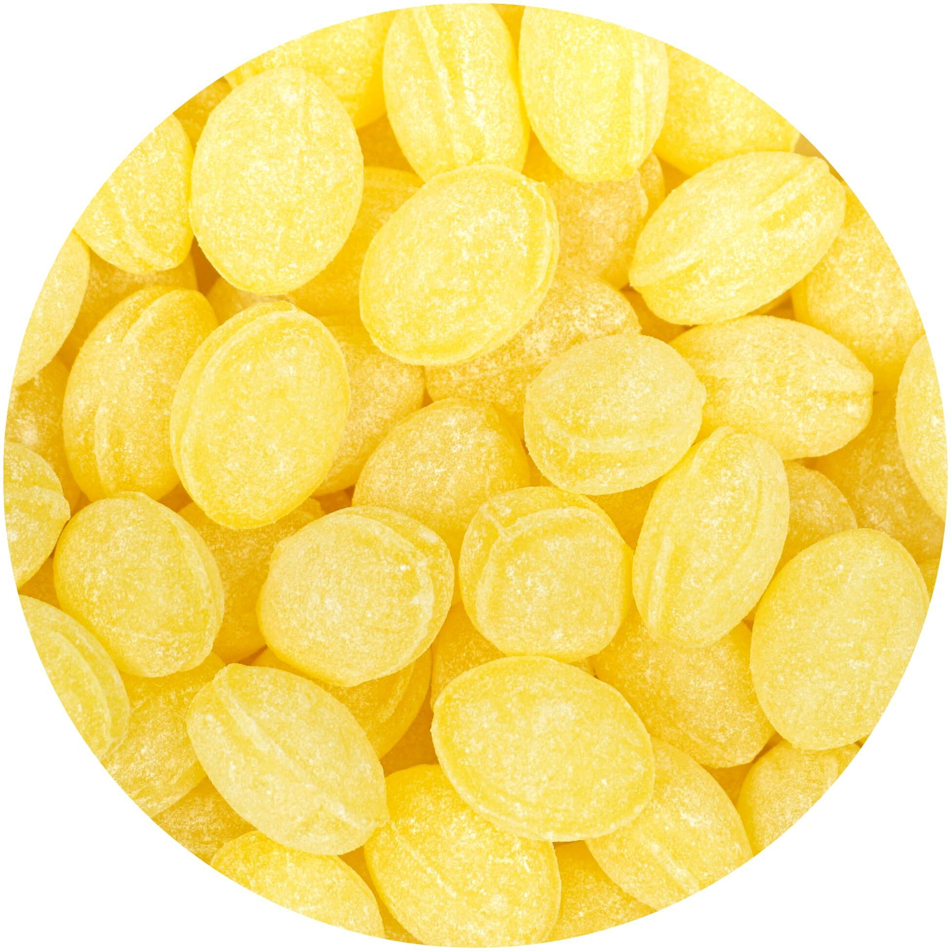 Claeys Sanded Lemon Drops, 2 Pound Bulk Bag (Approx 144 Pieces), Hard Sour Candy, Lemon Flavored Candy