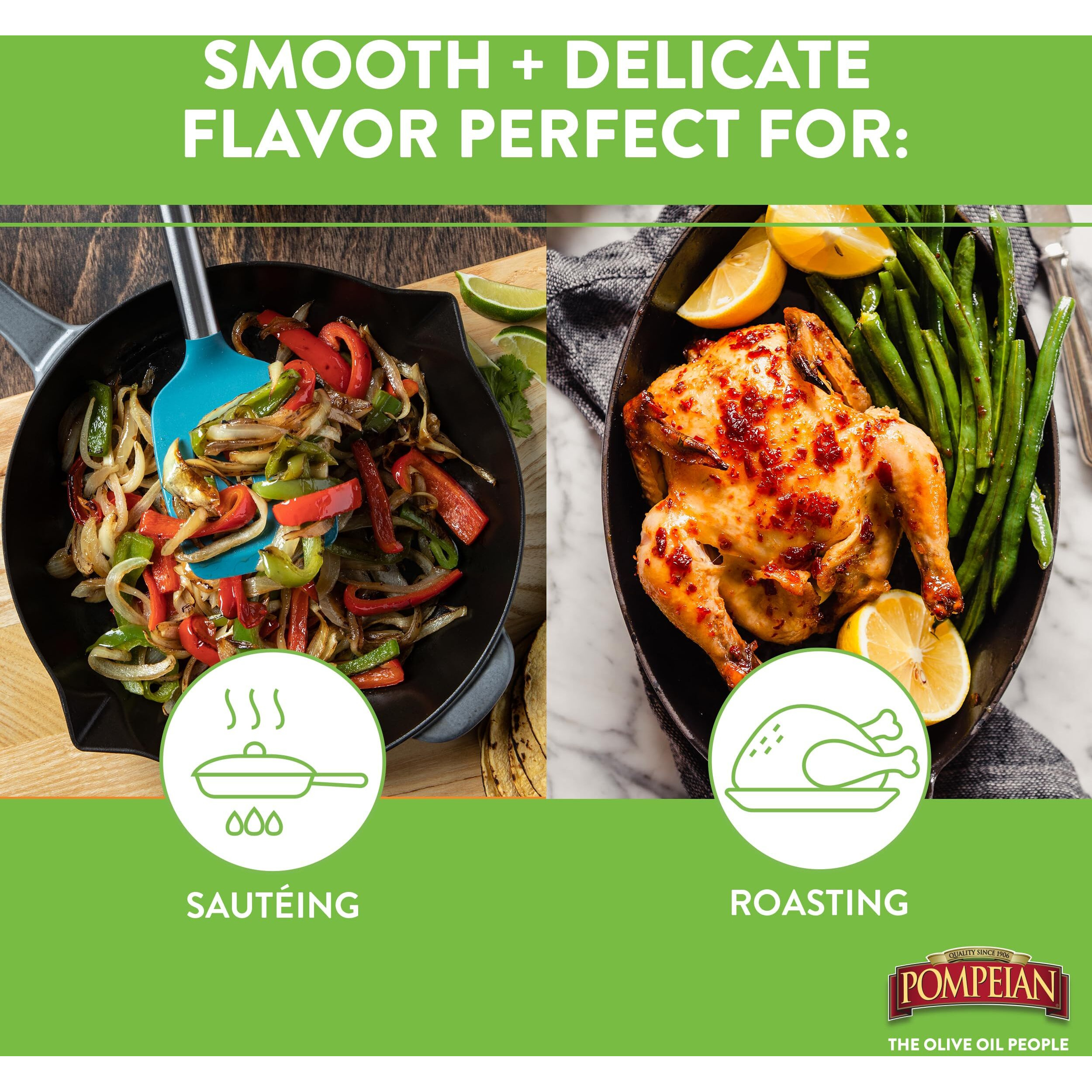 Pompeian Usda Certified Organic Smooth Extra Virgin Olive Oil Non-Stick Cooking Spray, First Cold Pressed, Delicate Flavor, Perfect For Saut  Ing & Stir-Frying, No Propellants, 5 Fl. Oz.,(Pack Of 6)