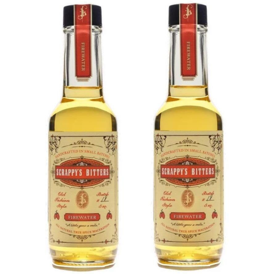 Scrappy's Bitters - Firewater, 5 Oz - Organic Ingredients, Finest Herbs & Zests, No Extracts, Artificial Flavors, Chemicals Or Dyes. Made In The Usa (2 Pack)