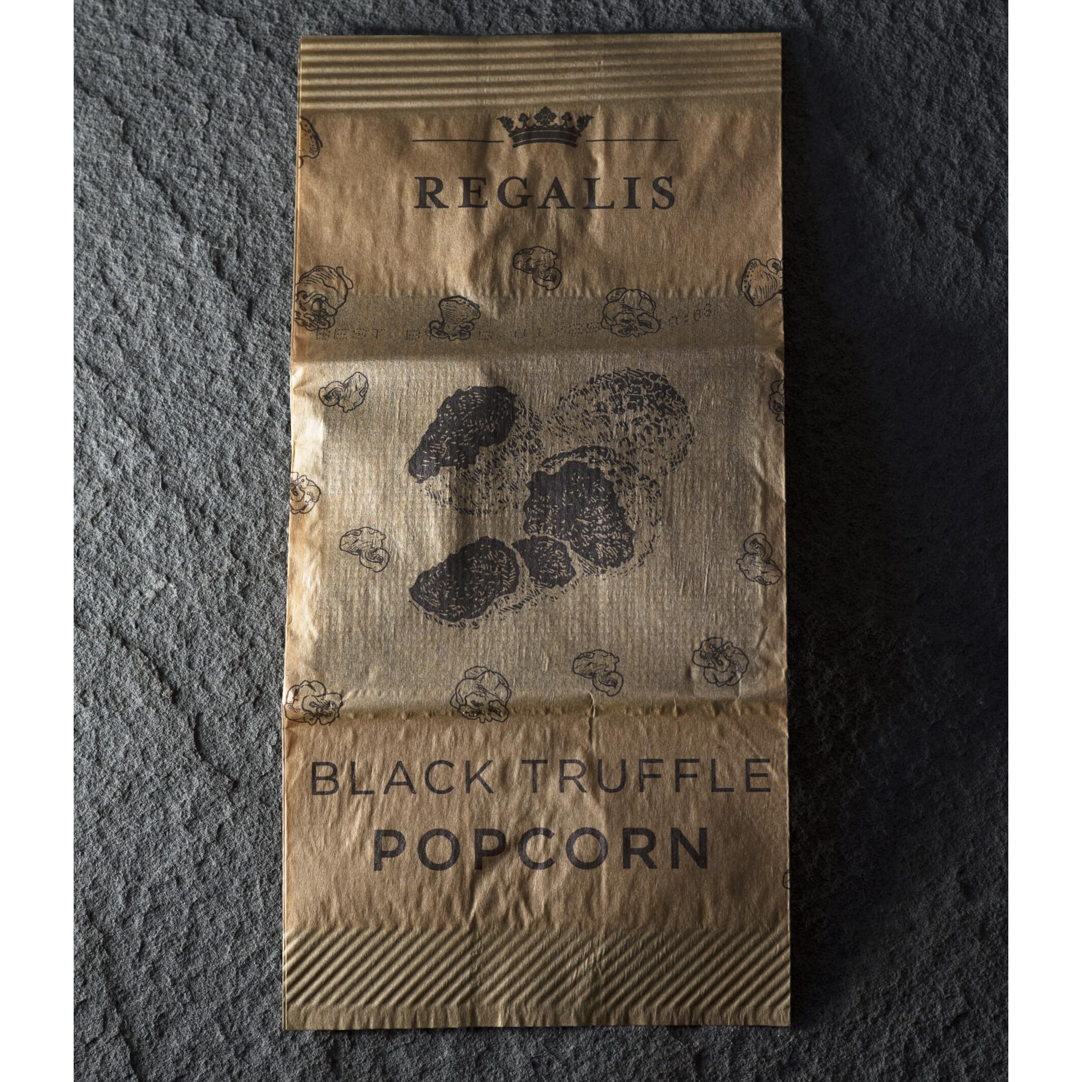 Regalis Microwavable Black Truffle Popcorn, Non-Gmo Kernels, Real Black European Truffle, 3 Bags