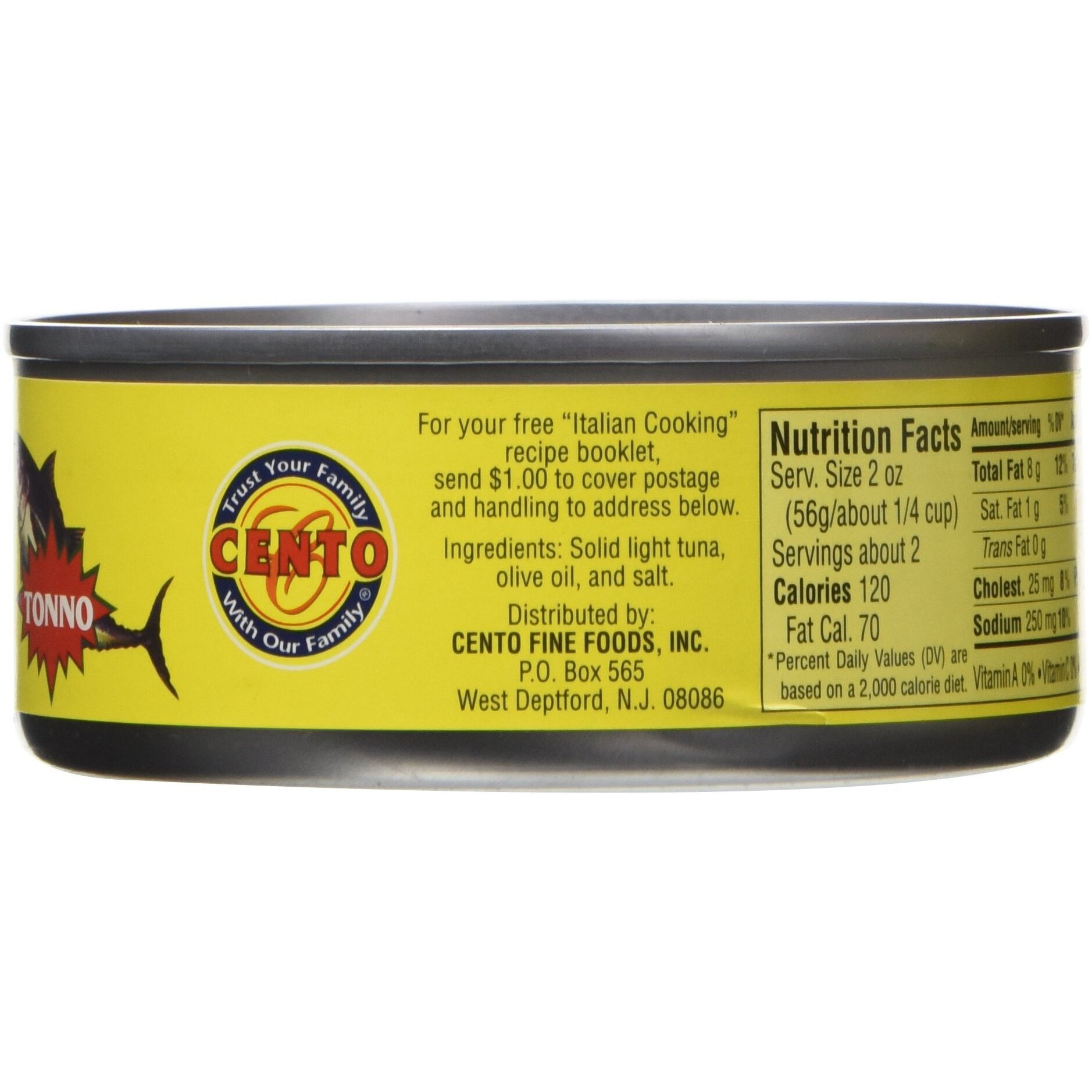 Cento Tuna Tonno Ooil, 5 Ounce (Pack Of 12)
