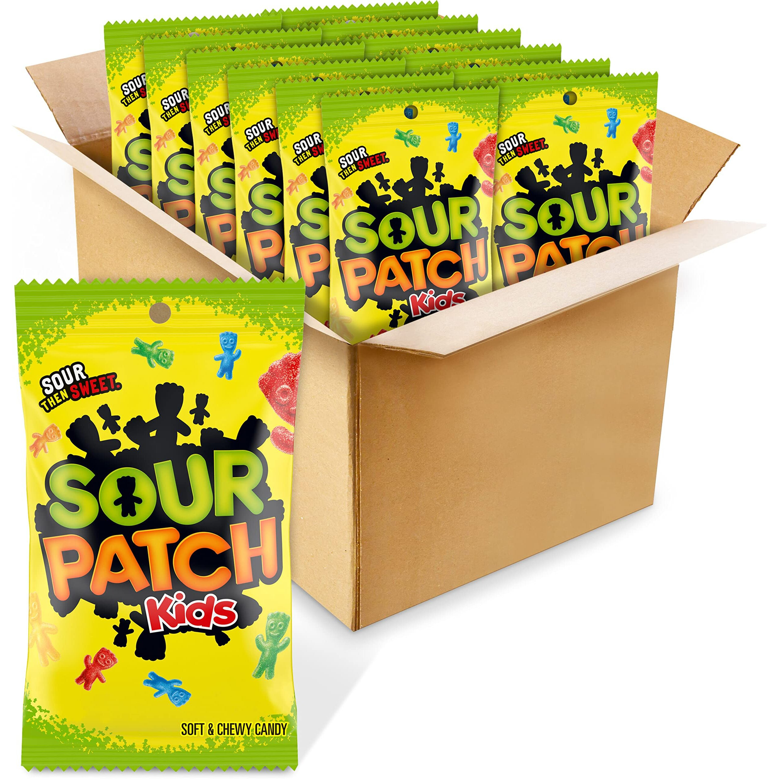 Sour Patch Kids Soft & Chewy Candy, Bulk Candy, 12 - 8 Oz Bags