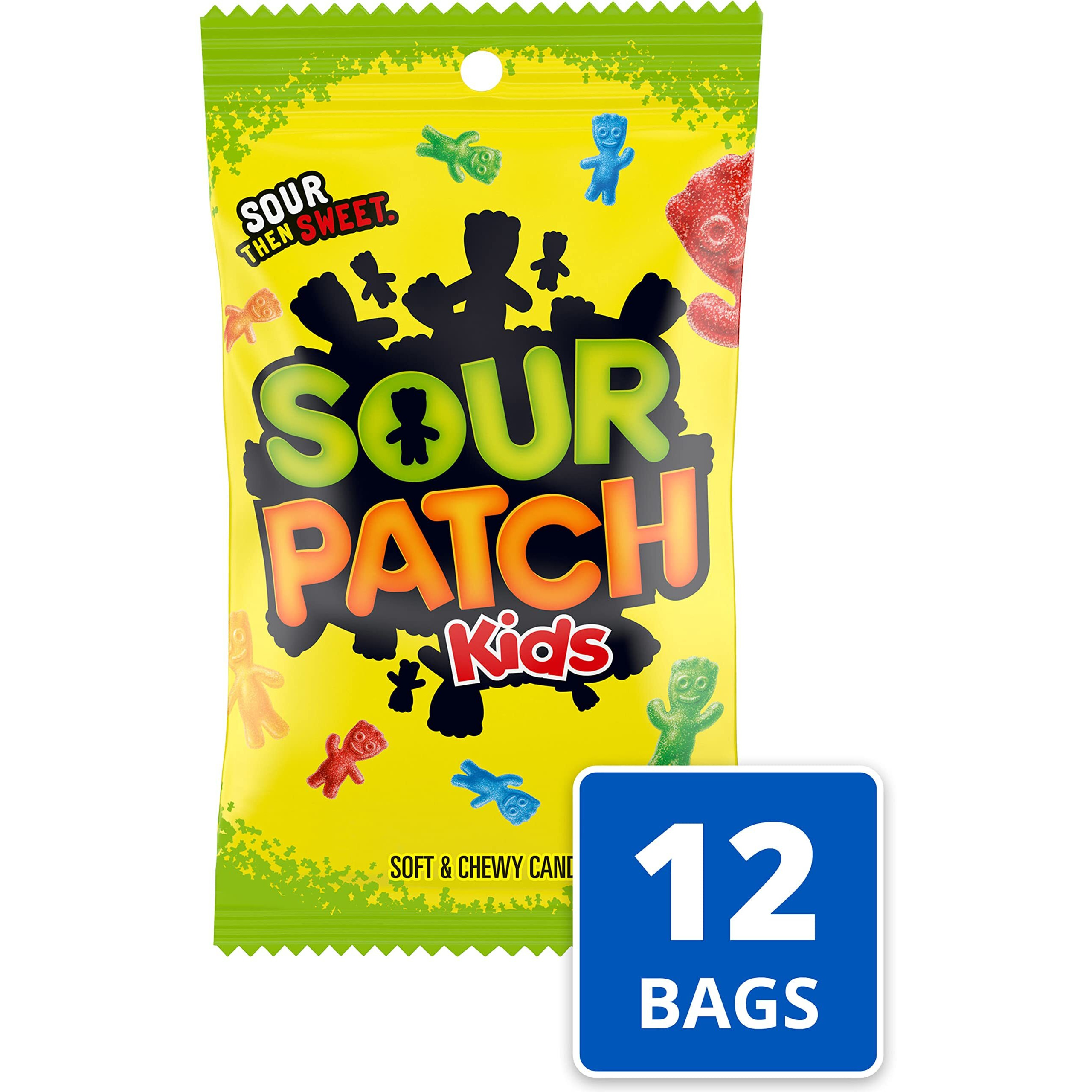 Sour Patch Kids Soft & Chewy Candy, Bulk Candy, 12 - 8 Oz Bags