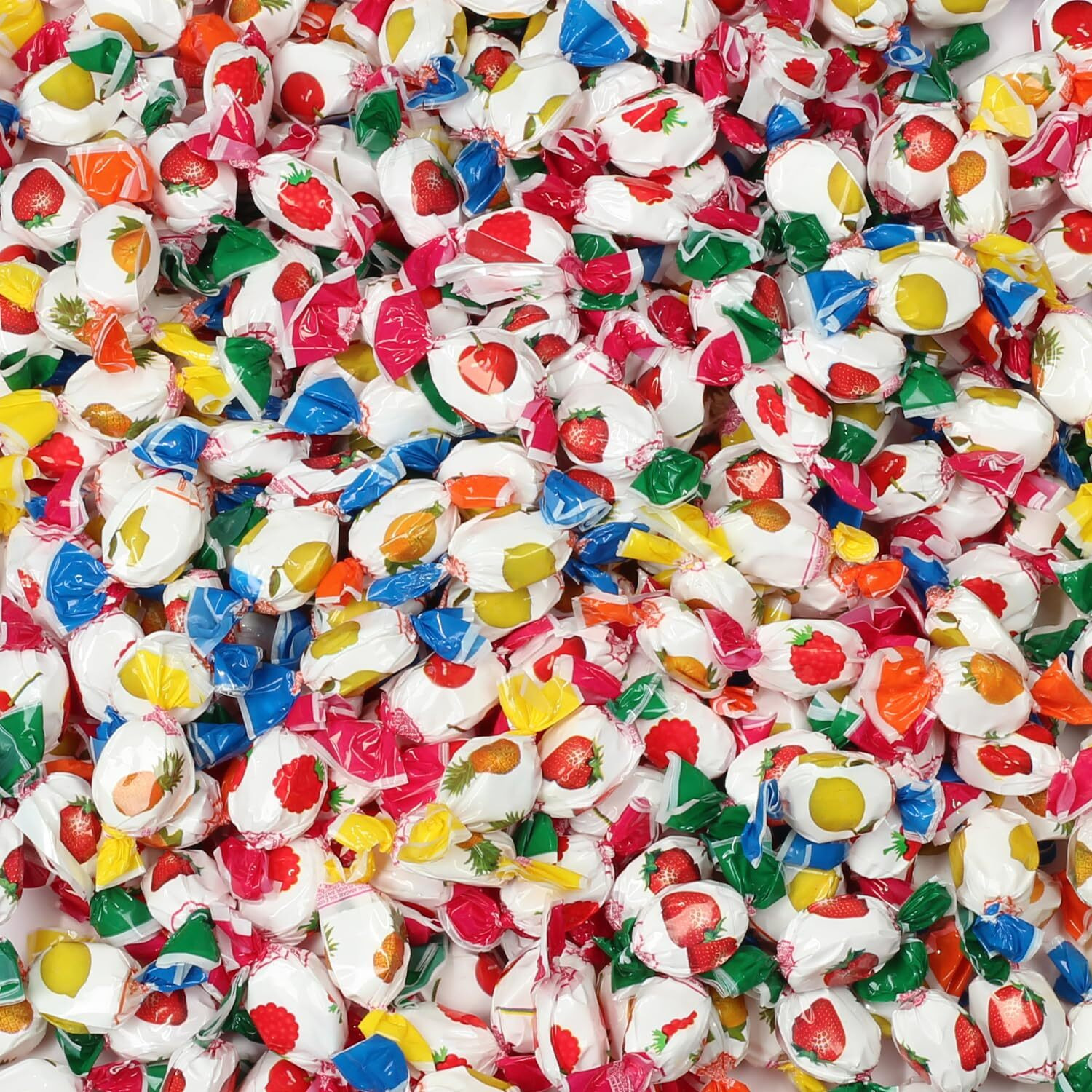 Assorted Fruit-Filled Hard Candy - 4 Pounds - Bulk Hard Candies - Fruit Candy Individually Wrapped - Mixed Hard Candy - Old Fashion Fruity Candies - Office Fruit Bon Bons
