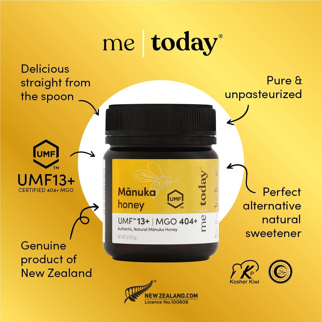 Me Today - Manuka Honey Umf 13+/Mgo 404+ From New Zealand (8.8Oz) Authentic, Raw & Unpasteurized