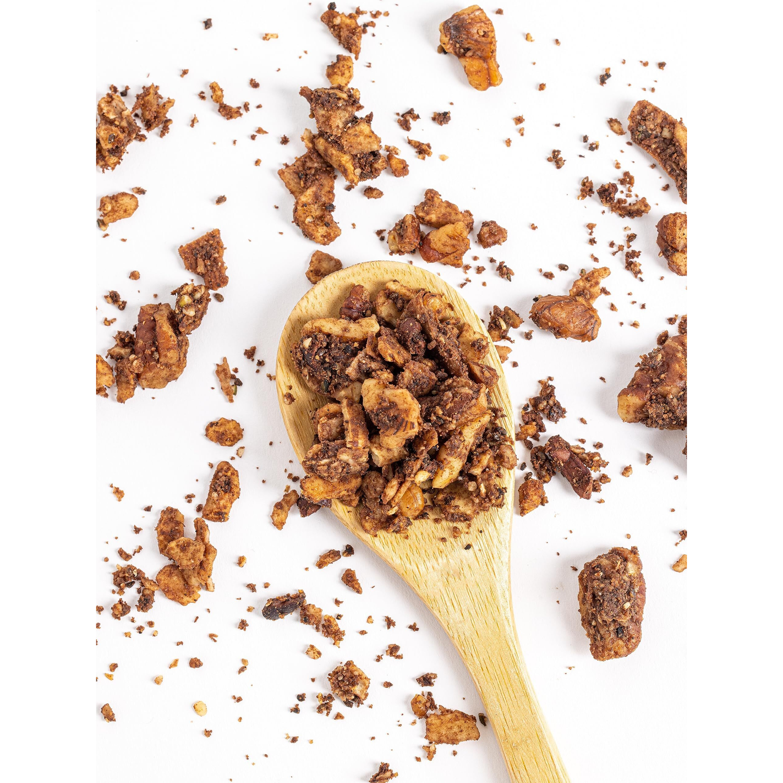 Struesli - Organic Cacao + Coffee Granola Redefined | No Added Sweeteners, No Grains | Keto & Paleo Friendly | Gluten-Free, Grain-Free, Sugar-Free | Healthy Adult Snack | High-Fiber, Nutrient-Rich, Satisfying Crunch