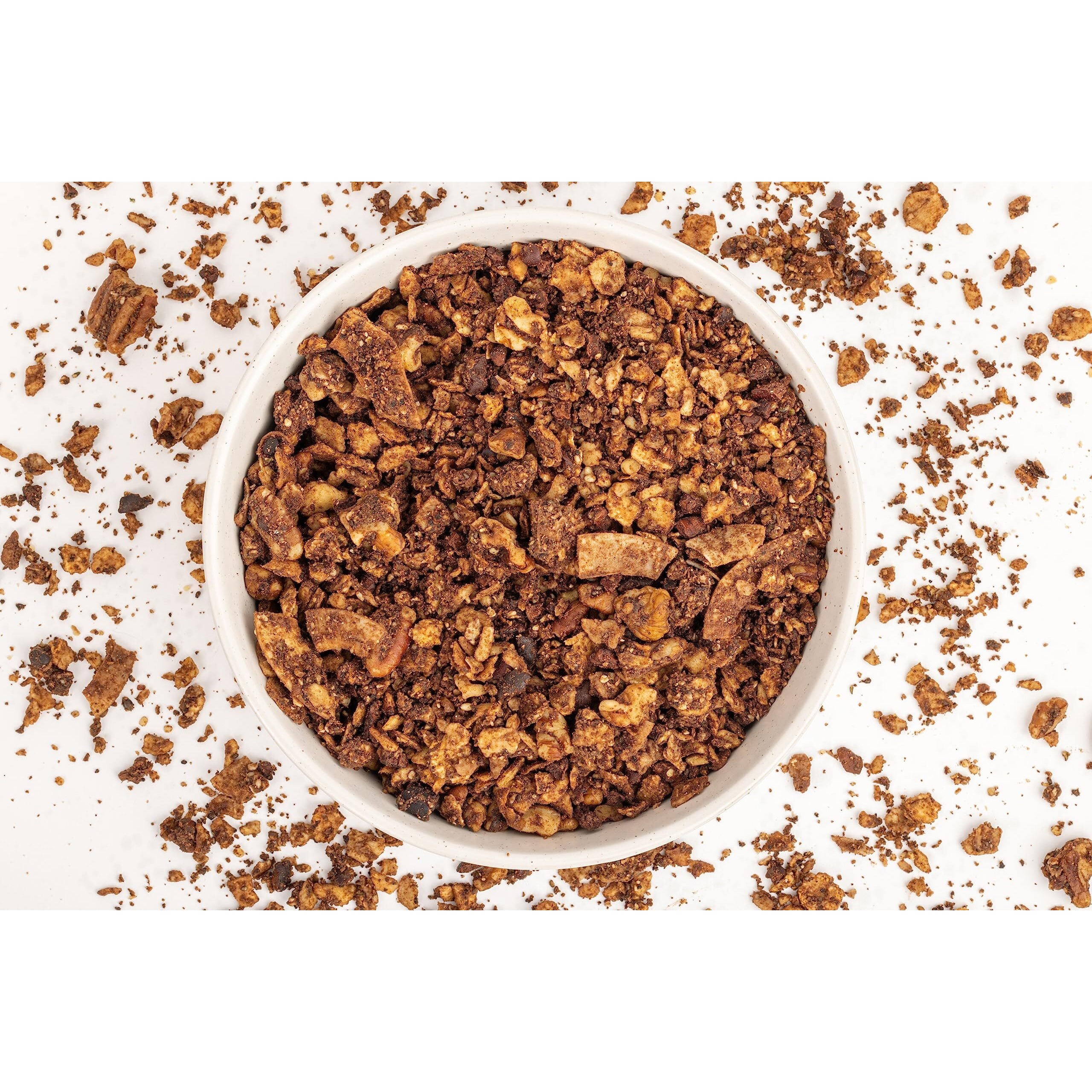 Struesli - Organic Cacao + Coffee Granola Redefined | No Added Sweeteners, No Grains | Keto & Paleo Friendly | Gluten-Free, Grain-Free, Sugar-Free | Healthy Adult Snack | High-Fiber, Nutrient-Rich, Satisfying Crunch