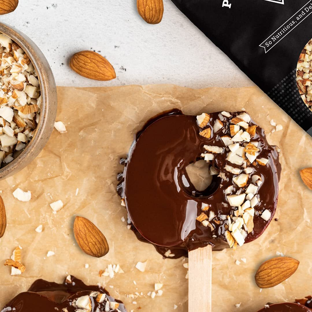 Almonds, &quot&quotFresh And Delicious&quot&quot Small Chopped Raw, Perfectly Natural, Quality, Fresh, Ideal Snack For Adults And Kids, Packaged In Resealable 5 Lbs. (80 Oz.) Pouch Bag By Presto Sales Llc