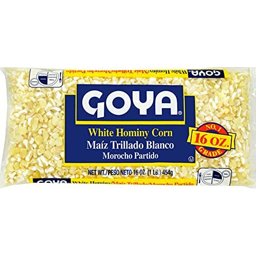 Goya Foods White Hominy Corn, Dry, 16 Ounce (Pack Of 24)