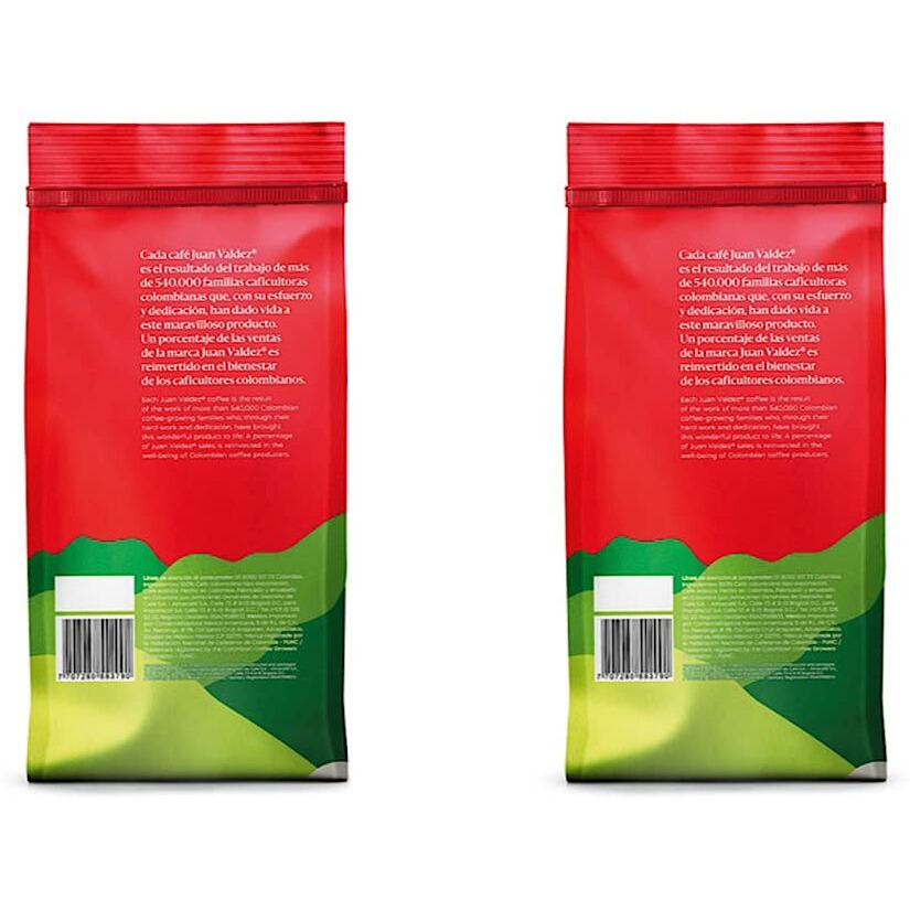 Juan Valdez Cumbre, Fuerte (Strong) - Ground Colombian Coffee, Premium Selection, 17.6 Oz (8.8 Oz - 2Pack)