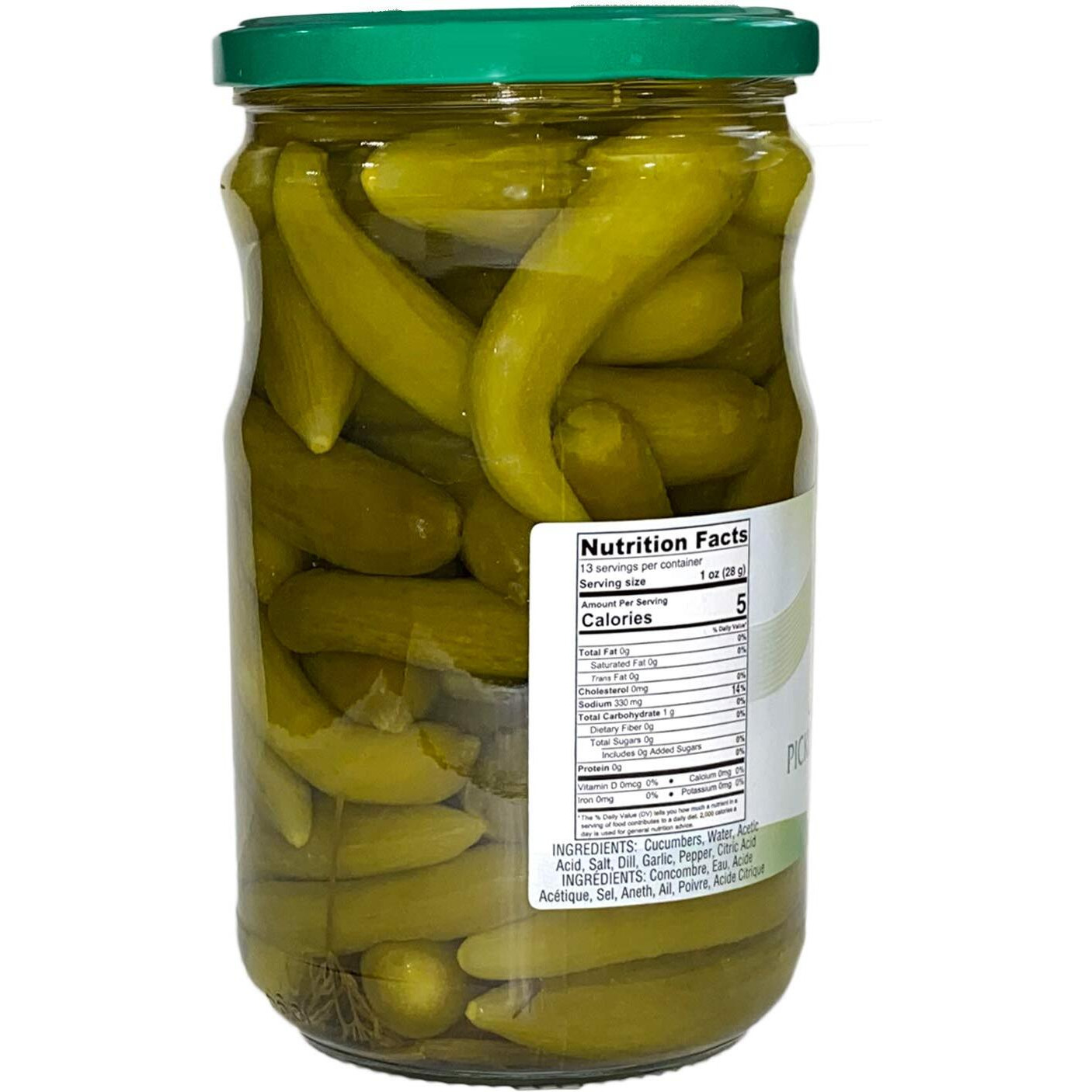 Zarrin - Pickled Midget Cucumber Cornichons, (4 Pack) 23.3 Oz X 4
