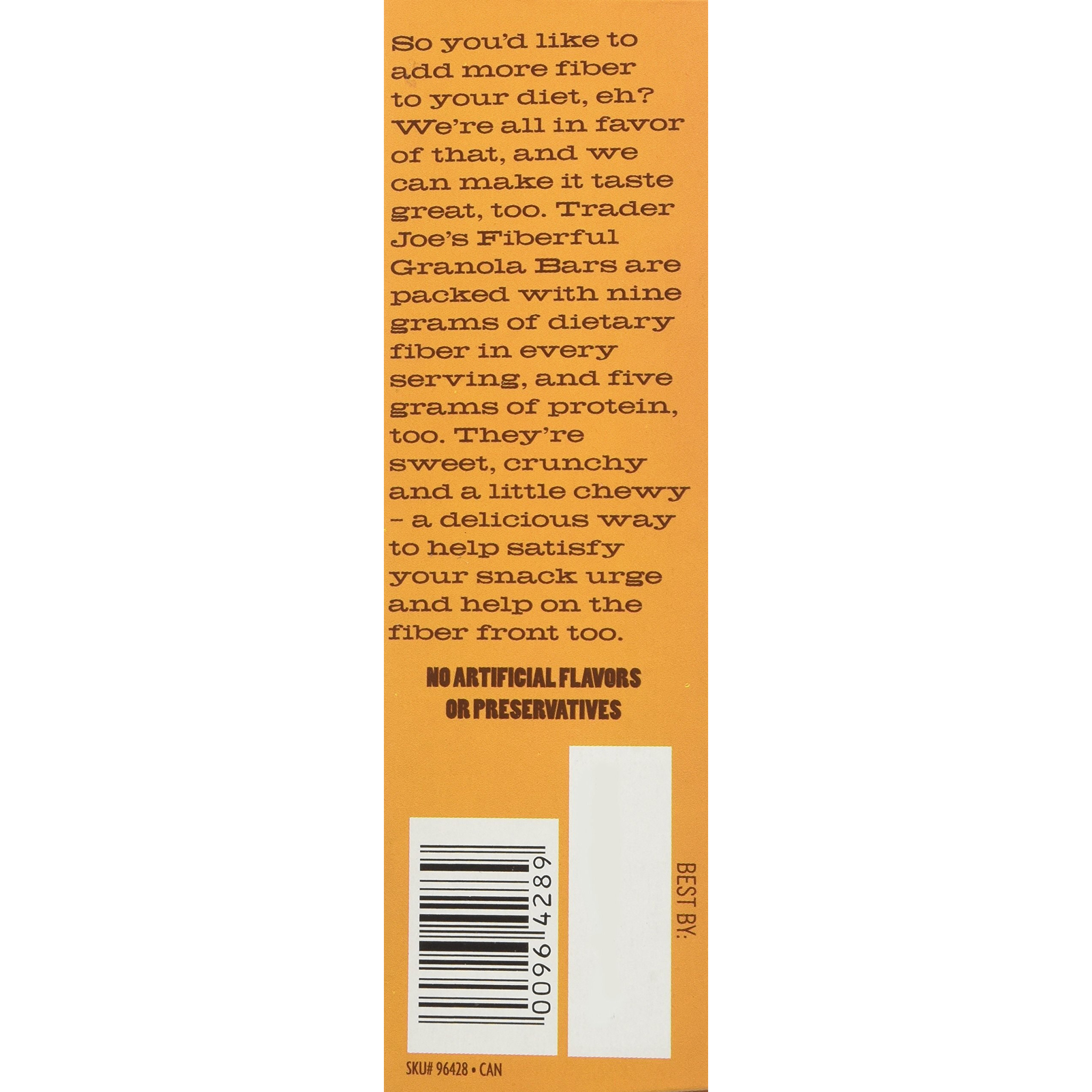 2 Boxes Trader Joe's Fiberful Granola Bars Rolled Oats & Chocolate Chips 9 G Fiber