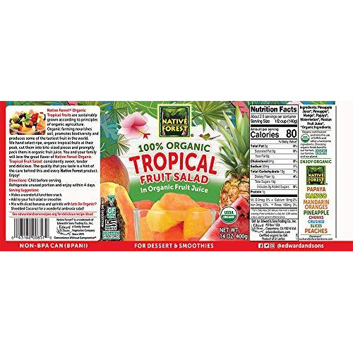 Native Forest Organic Tropical Fruit Salad, 14 Ounce Cans (Pack Of 6)