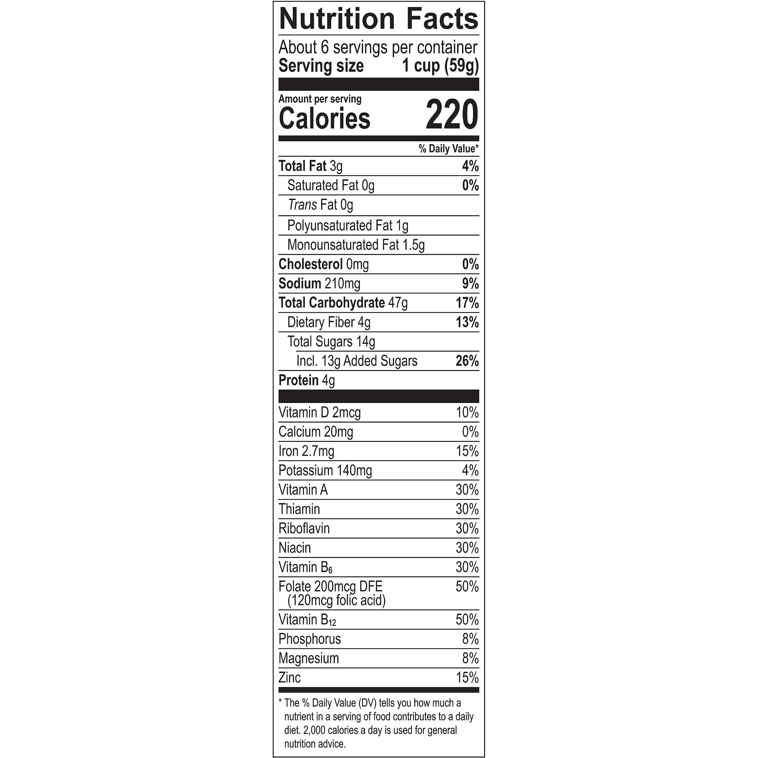 Great Grains Red Berry Almond Crunch Cereal, Strawberry Cereal With Granola Clusters And Sliced Almonds, Non-Gmo Project Verified, 13 Oz Box