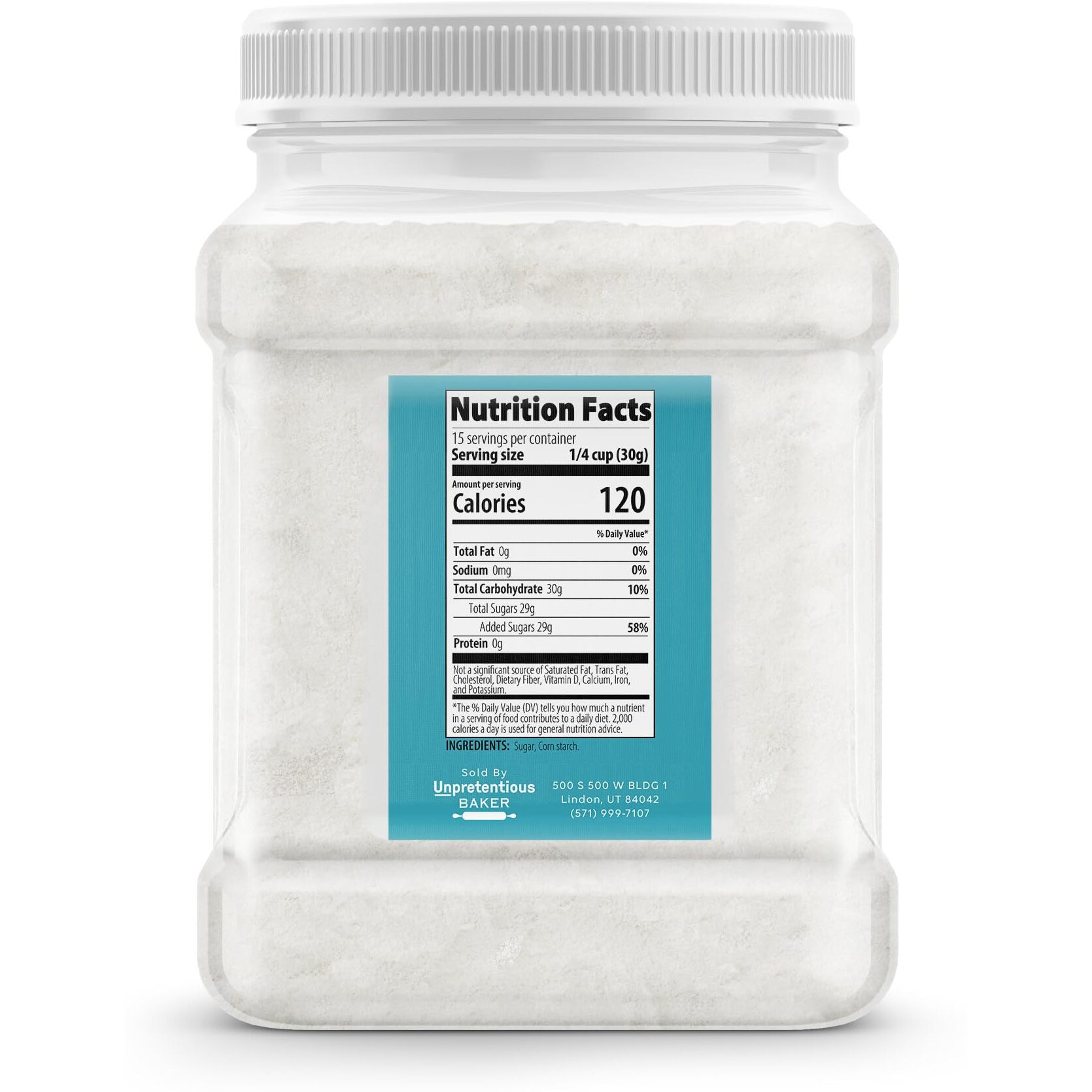 Unpretentious Powdered Sugar Confectioners Sugar, For Baking, Candy Making, Desserts (16 Ounce)