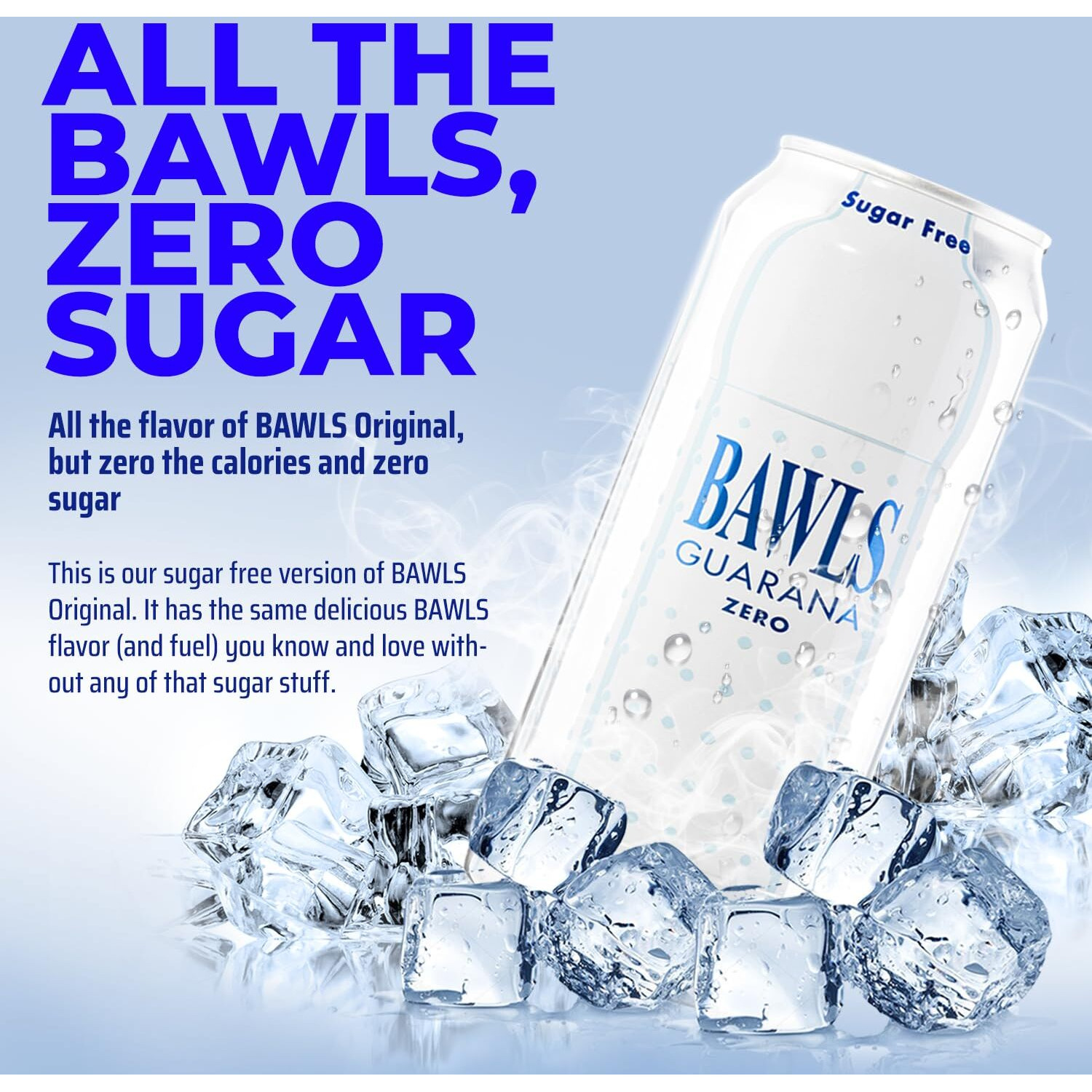 Bawls Guarana Zero, Bawls Guarana Drink, Guarana Soda, Guarana Fueled Soda For Energy, High Energy Caffeinated Drink, 16Oz 12 Pack Cans