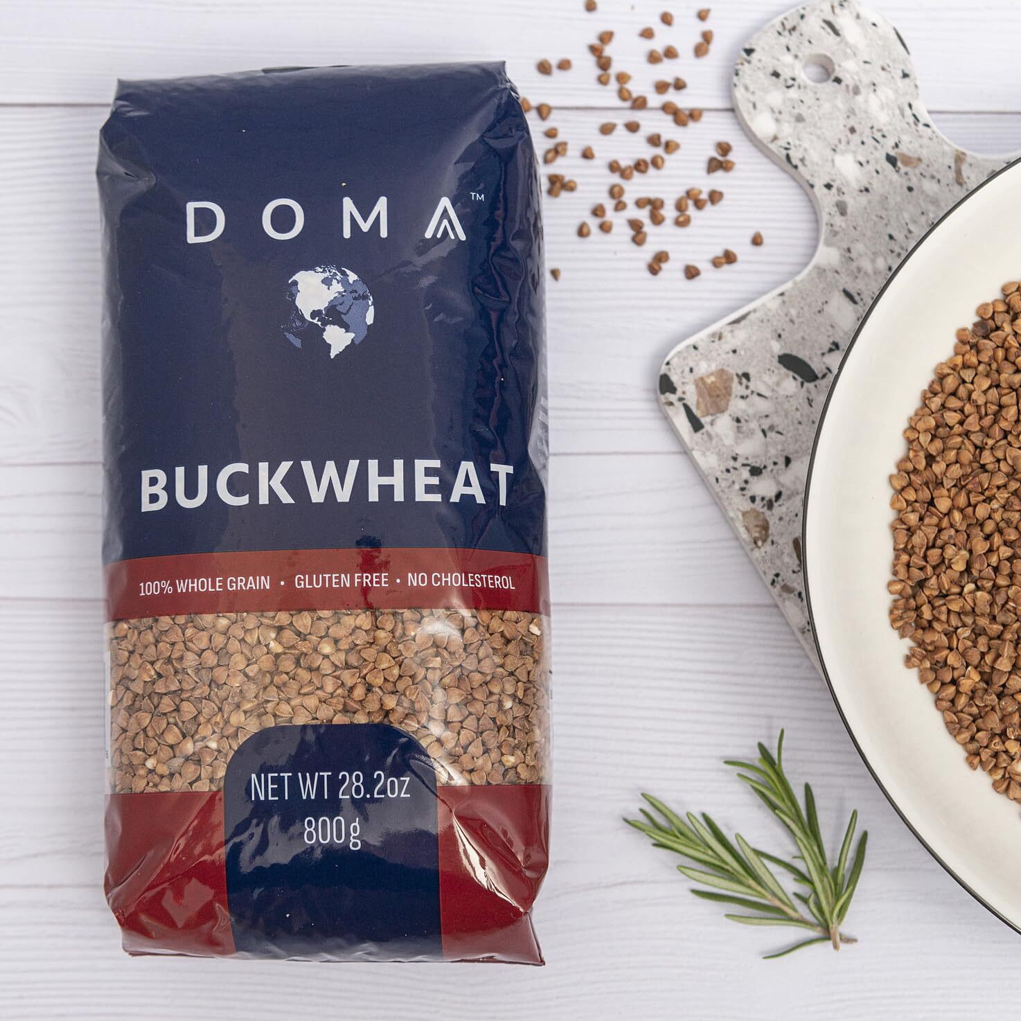 Doma Buckwheat Groats 5.28Lb (3X1.76Lb) - Gluten-Free, Whole Grain Superfood For Side Dishes, Porridge, Kasha, Non-Gmo, Premium Quality Grains