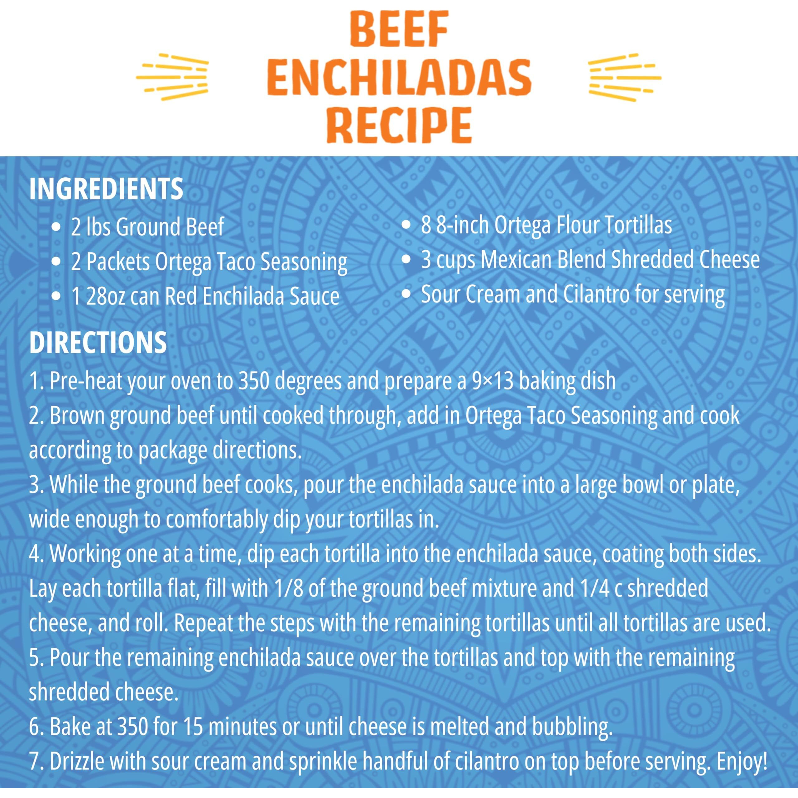 Ortega Enchilada Sauce, Red Chili, 10 Ounce (Pack Of 12)