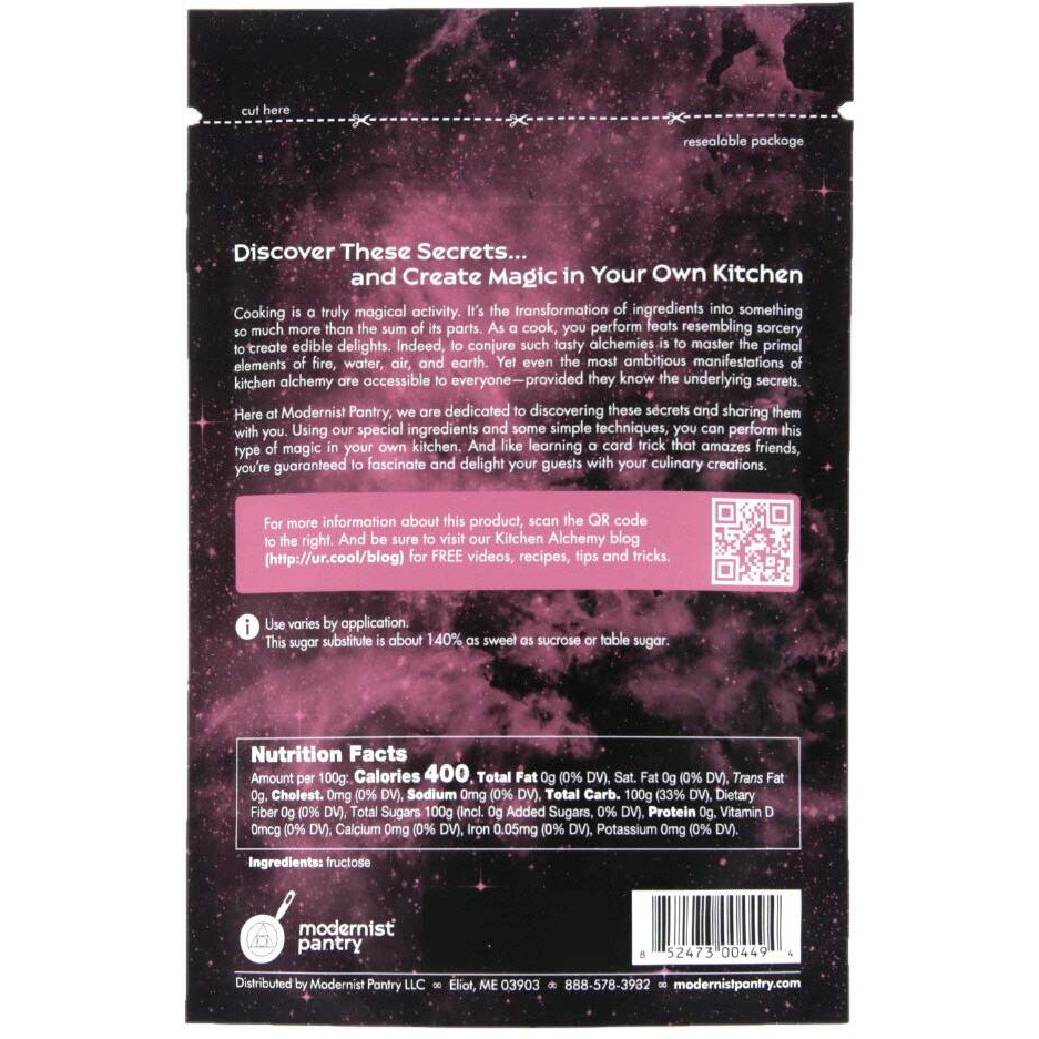 Pure Fructose Granulated Powder Vegan Gluten-Free Ou Kosher Certified - 200G/8Oz.